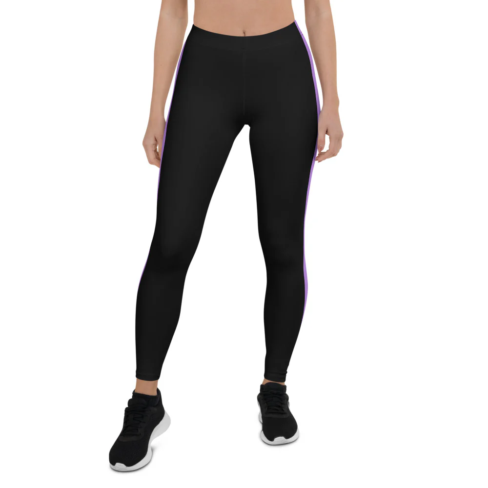 Genderqueer Pride Flag Side Stripe Leggings - Image 3