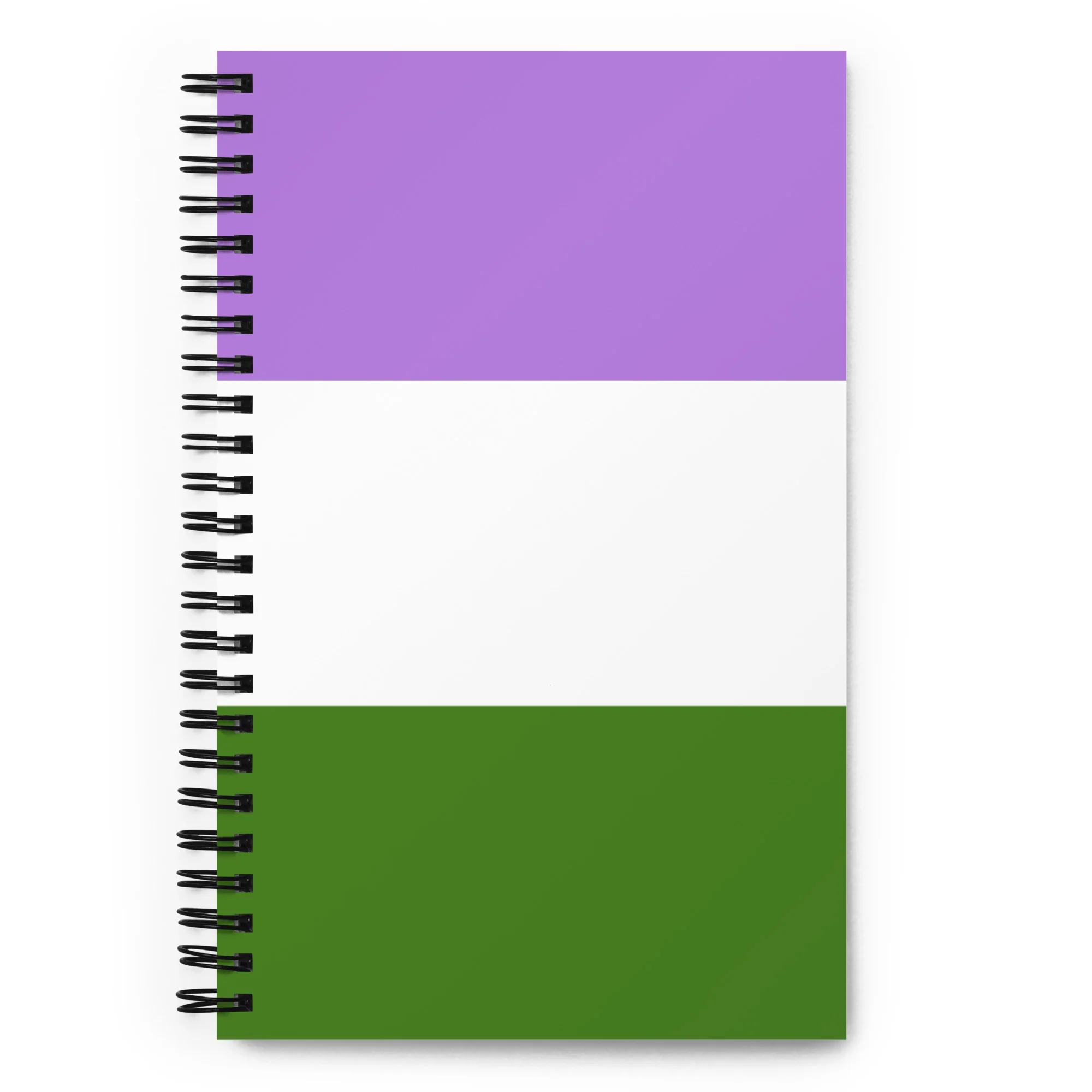 Genderqueer Pride Flag Spiral Notebook