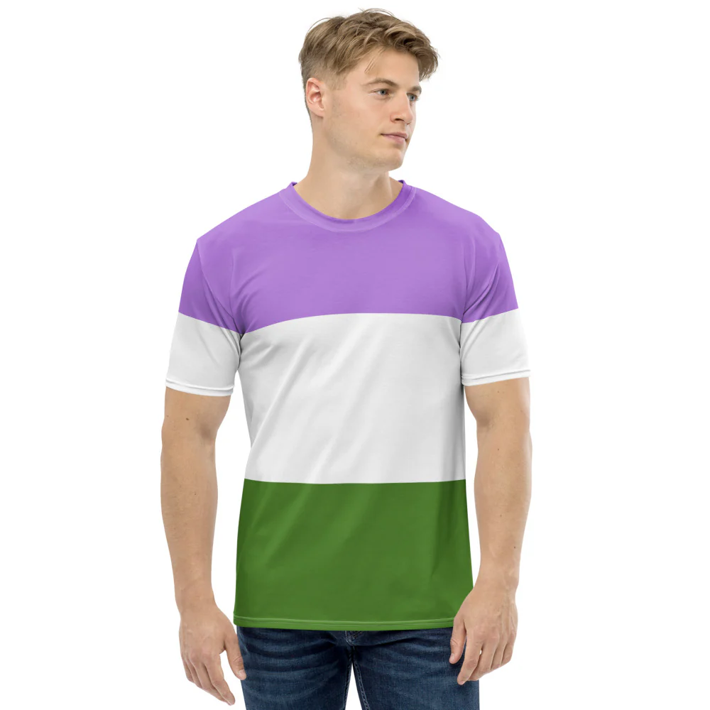 Genderqueer Pride Flag T-shirt - Image 3