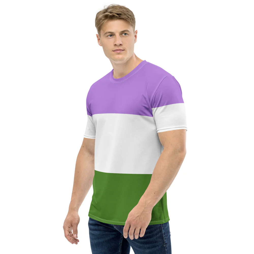 Genderqueer Pride Flag T-shirt - Image 5
