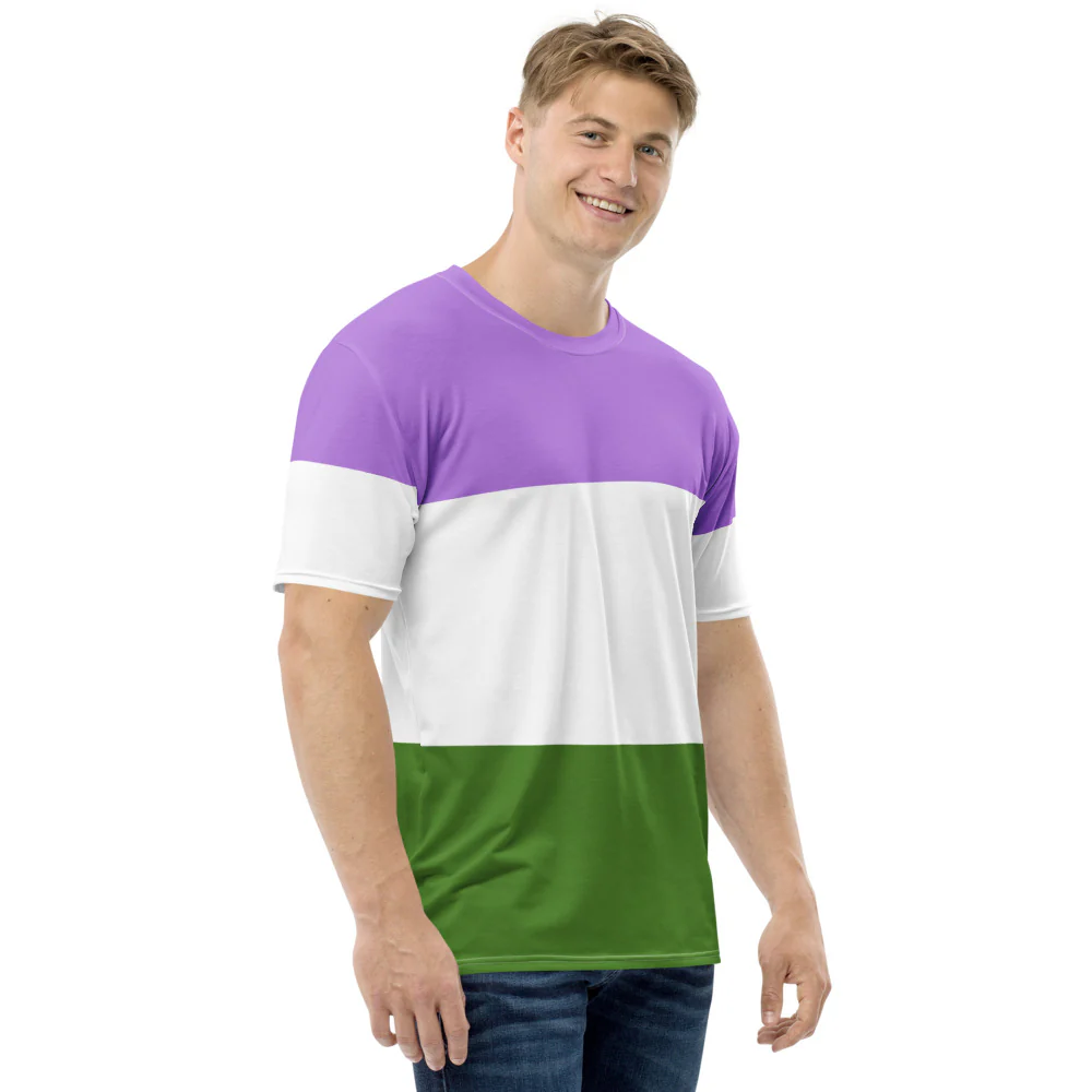 Genderqueer Pride Flag T-shirt - Image 6