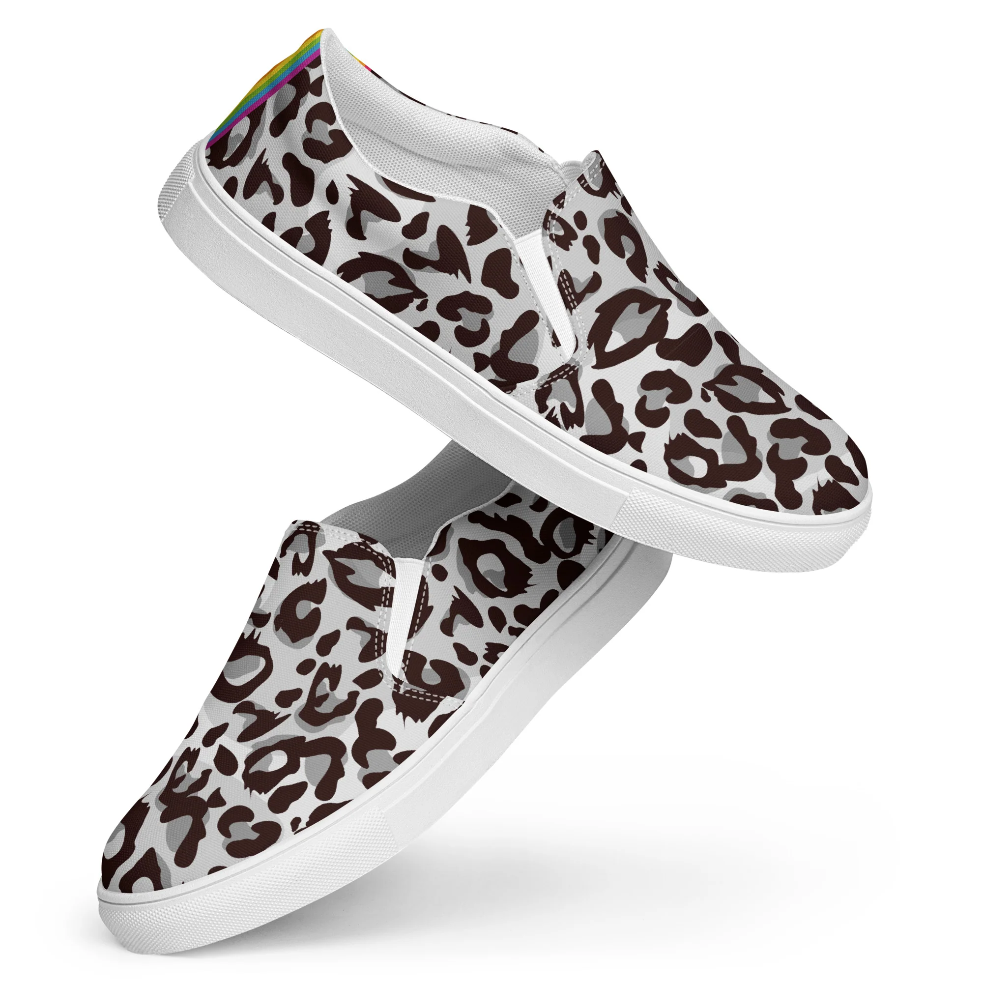 Grey Leopard Print Slip-on Shoes (female sizes) - Image 6