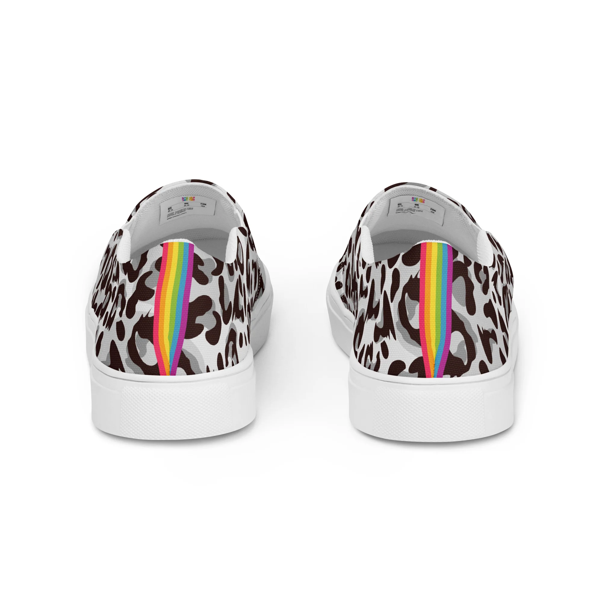 Grey Leopard Print Slip-on Shoes (female sizes) - Image 8