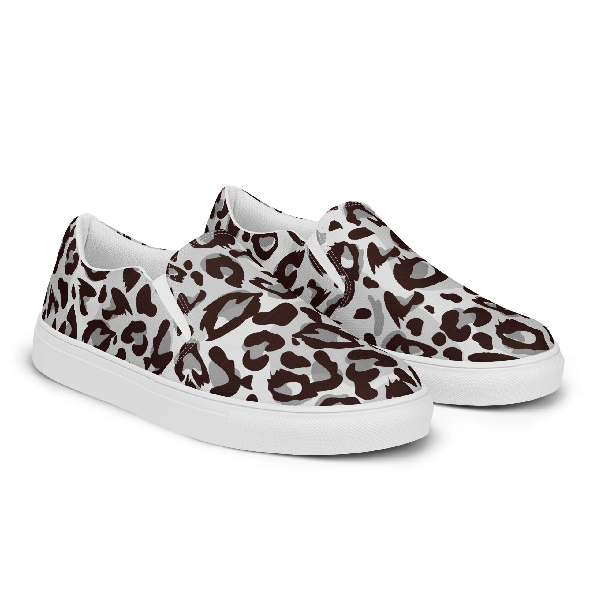 Grey Leopard Print Slip-on Shoes (male sizes) - Image 9