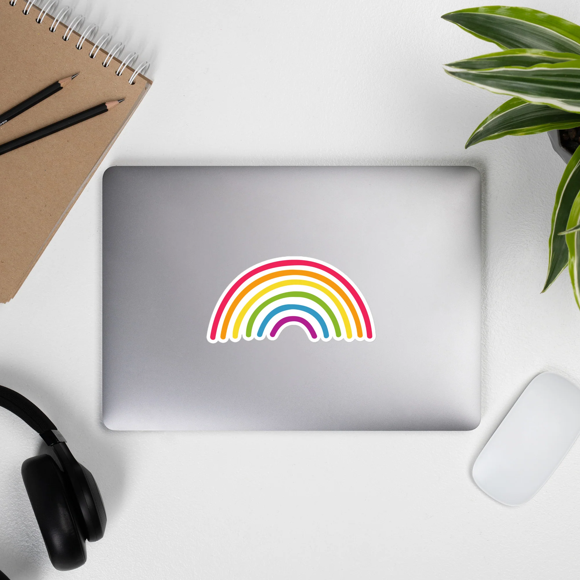 Hand Drawn Pride Rainbow Sticker - Image 4
