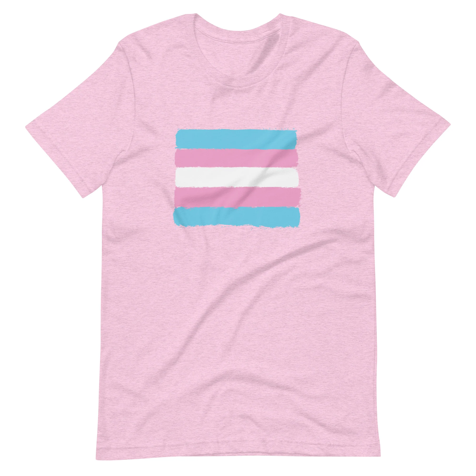 Hand Drawn Trans Pride Flag T-Shirt - Image 4