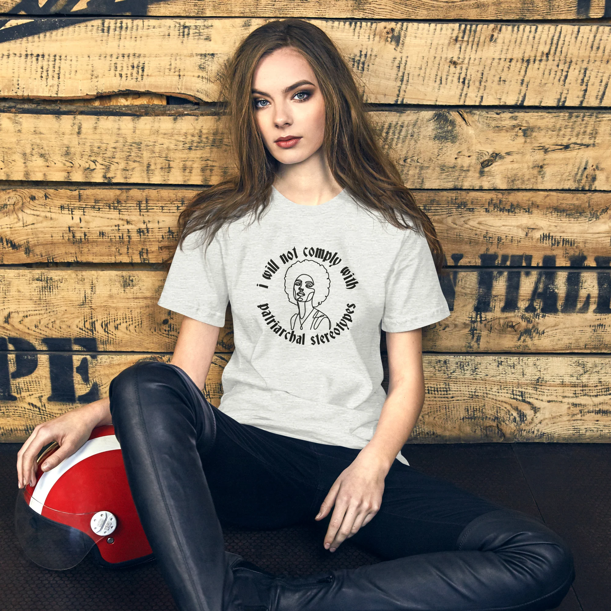 I Will Not Comply With Patriarchal Stereotypes T-Shirt - Image 3