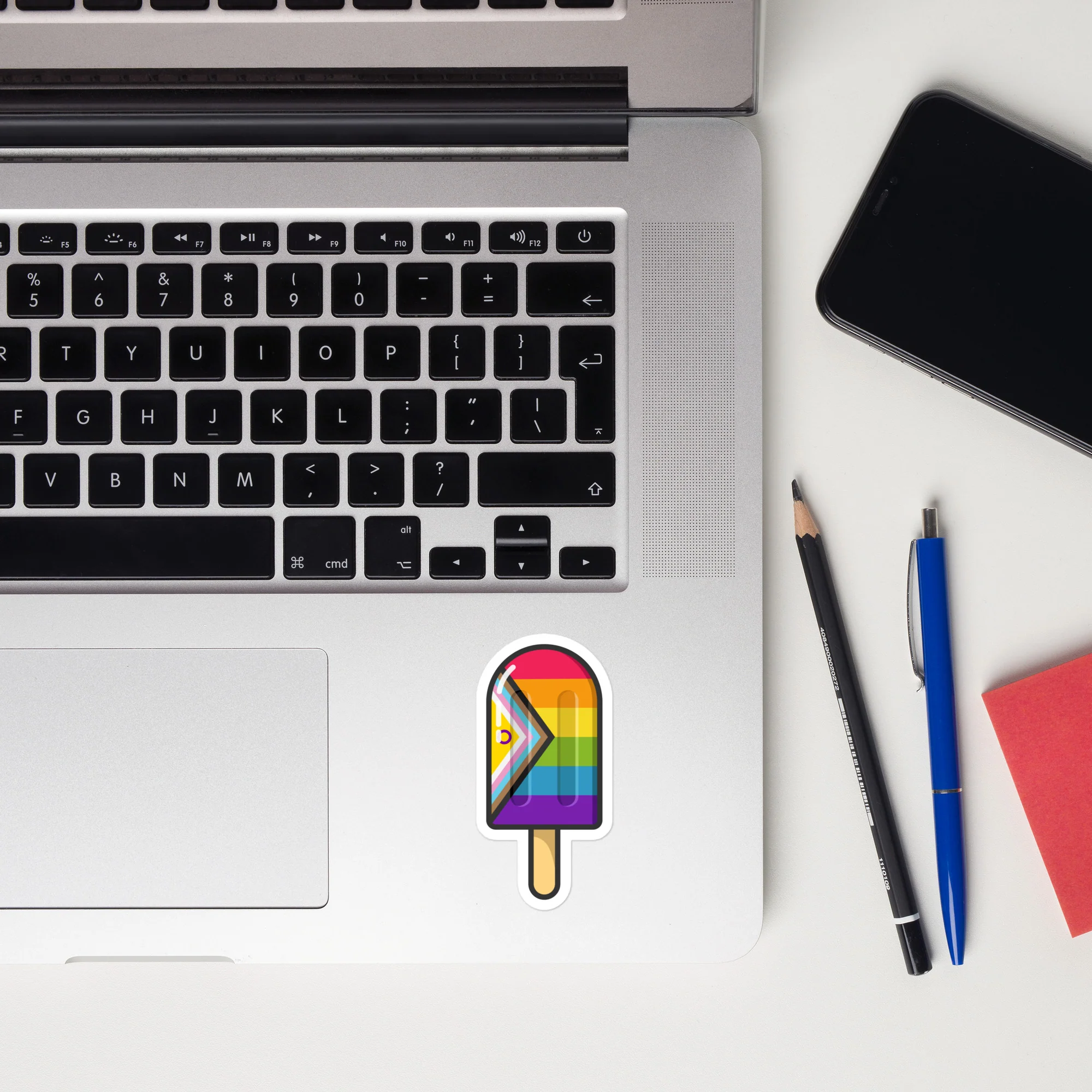 Intersex Inclusive Pride Flag Ice Pop Sticker - Image 2
