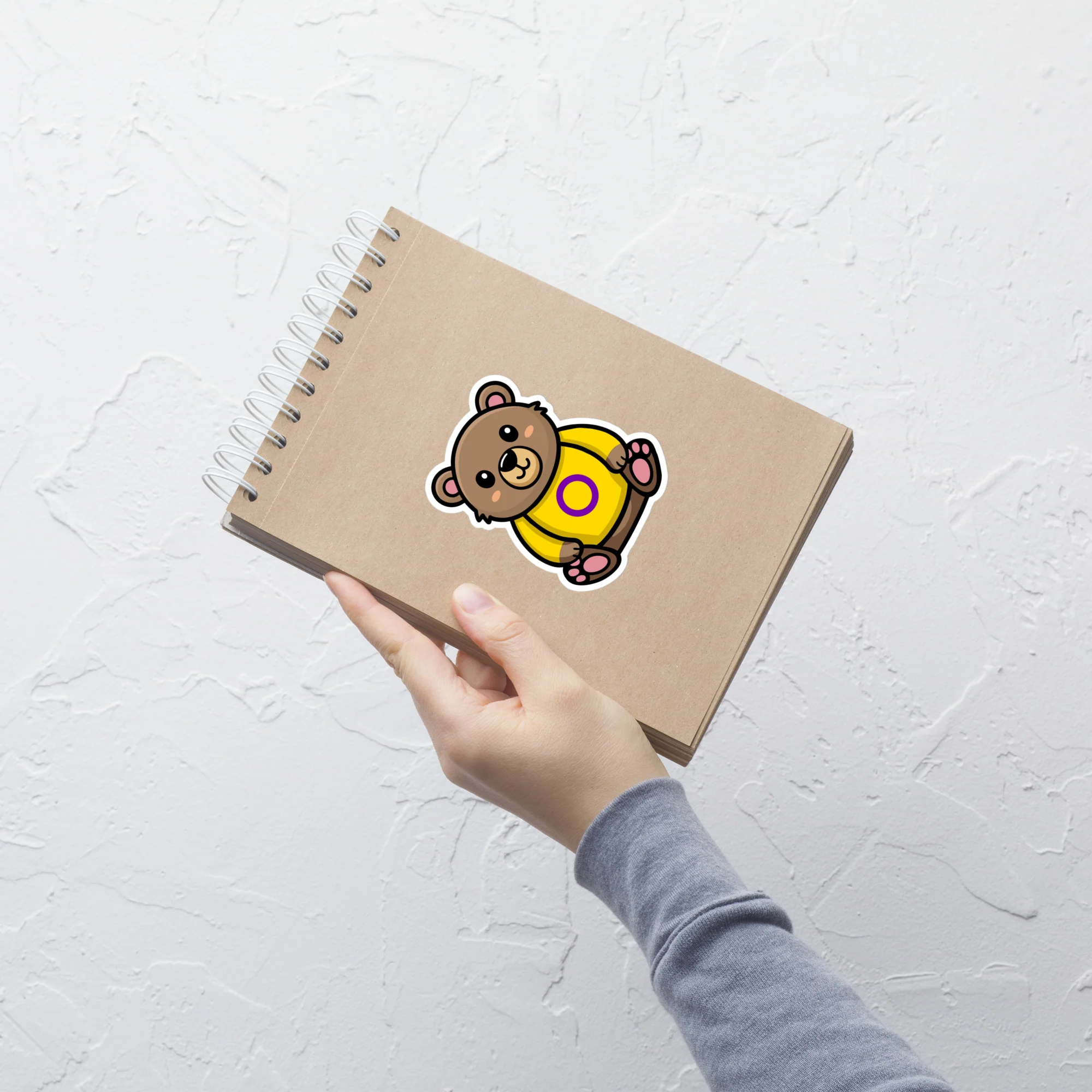 Intersex Pride Bear Sticker - Image 4