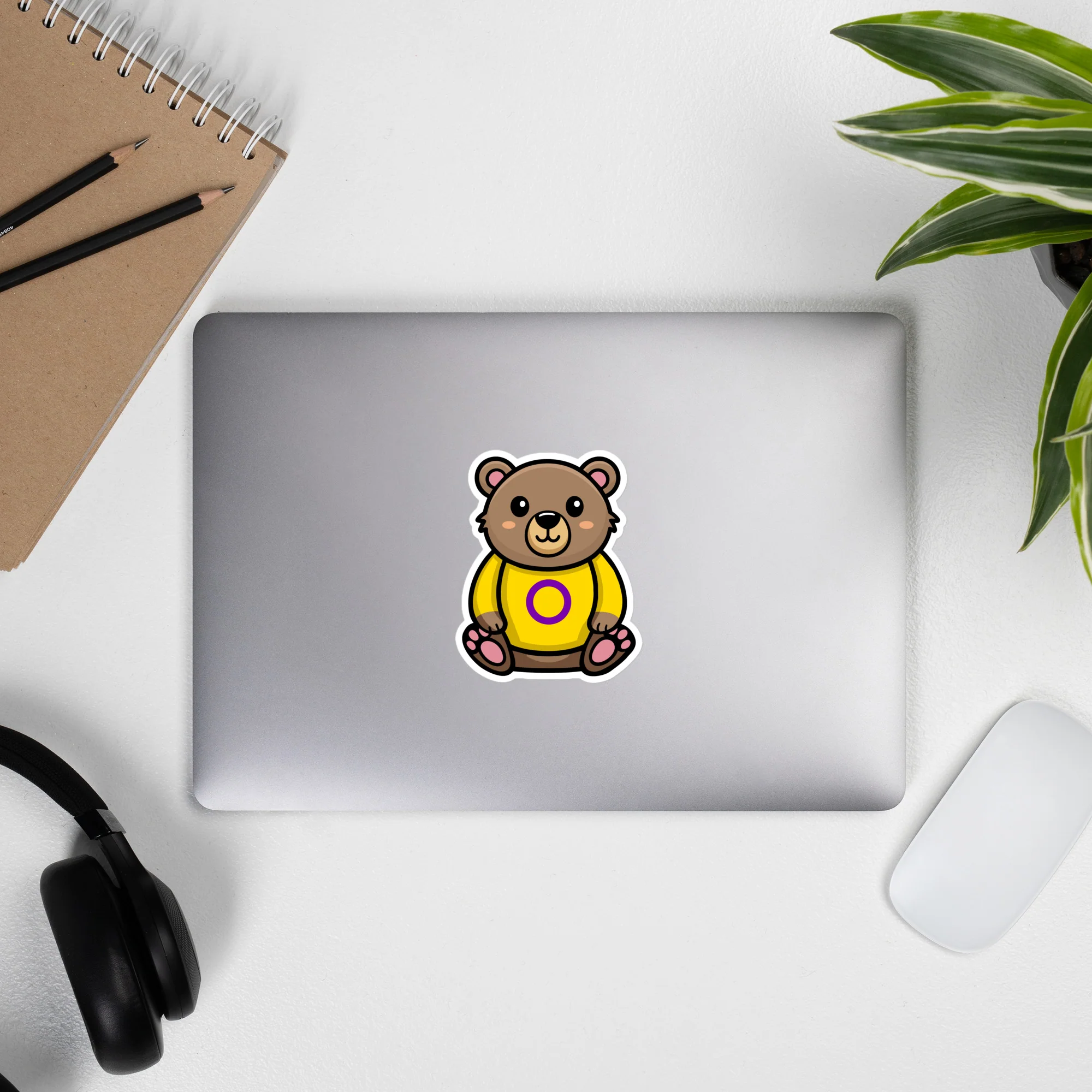 Intersex Pride Bear Sticker - Image 5