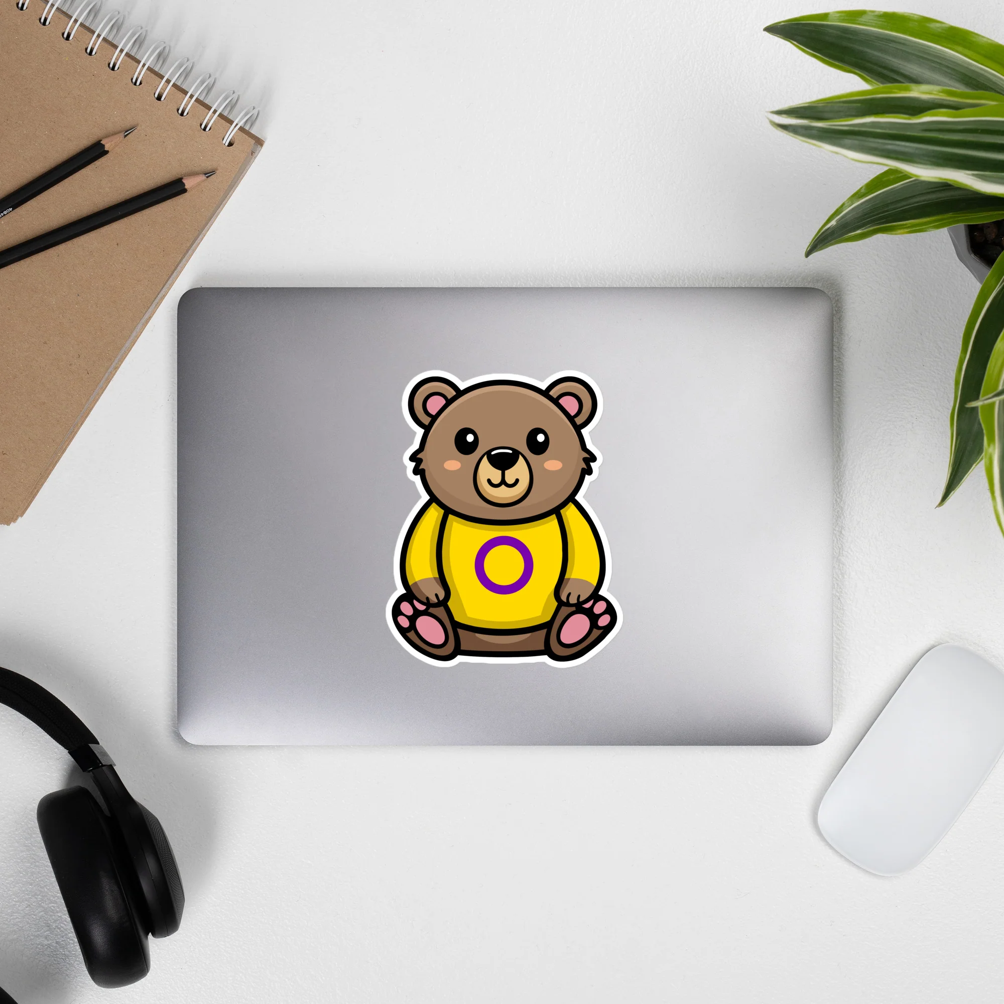 Intersex Pride Bear Sticker - Image 7