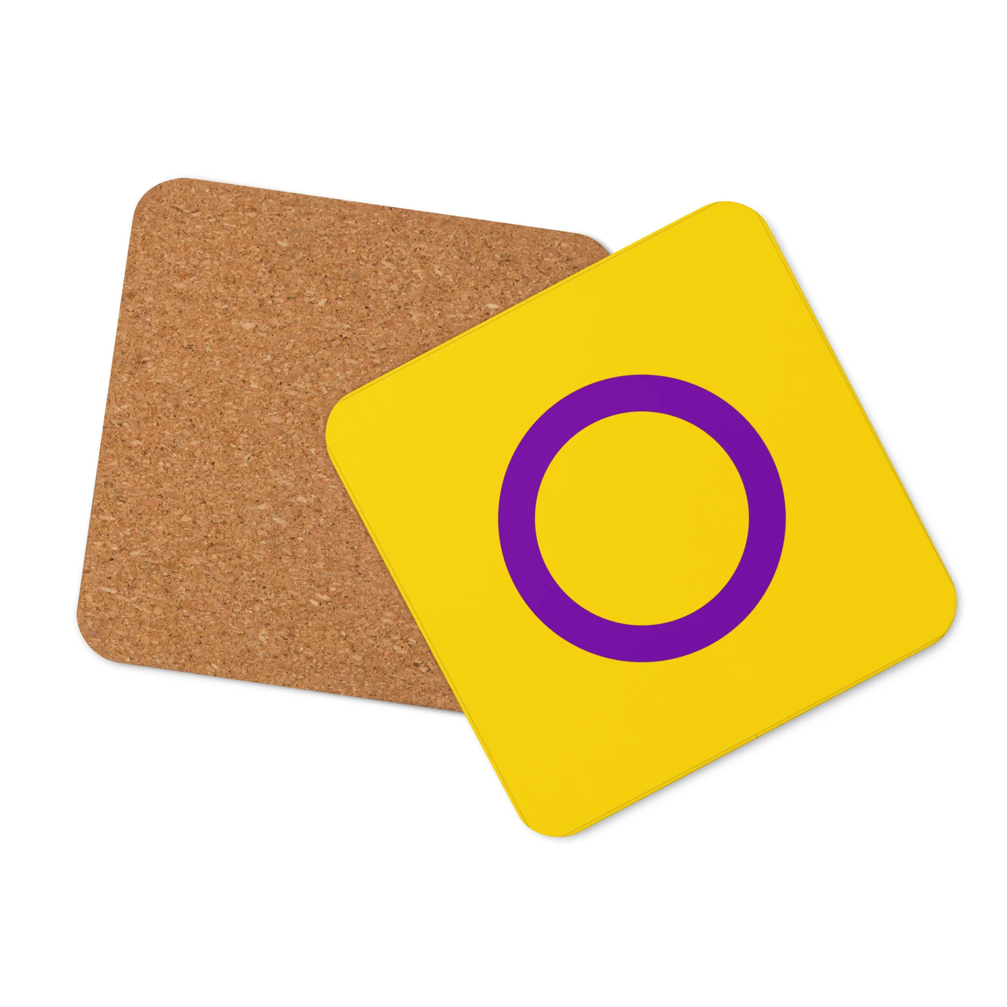 Intersex Pride Flag Coaster - Image 3