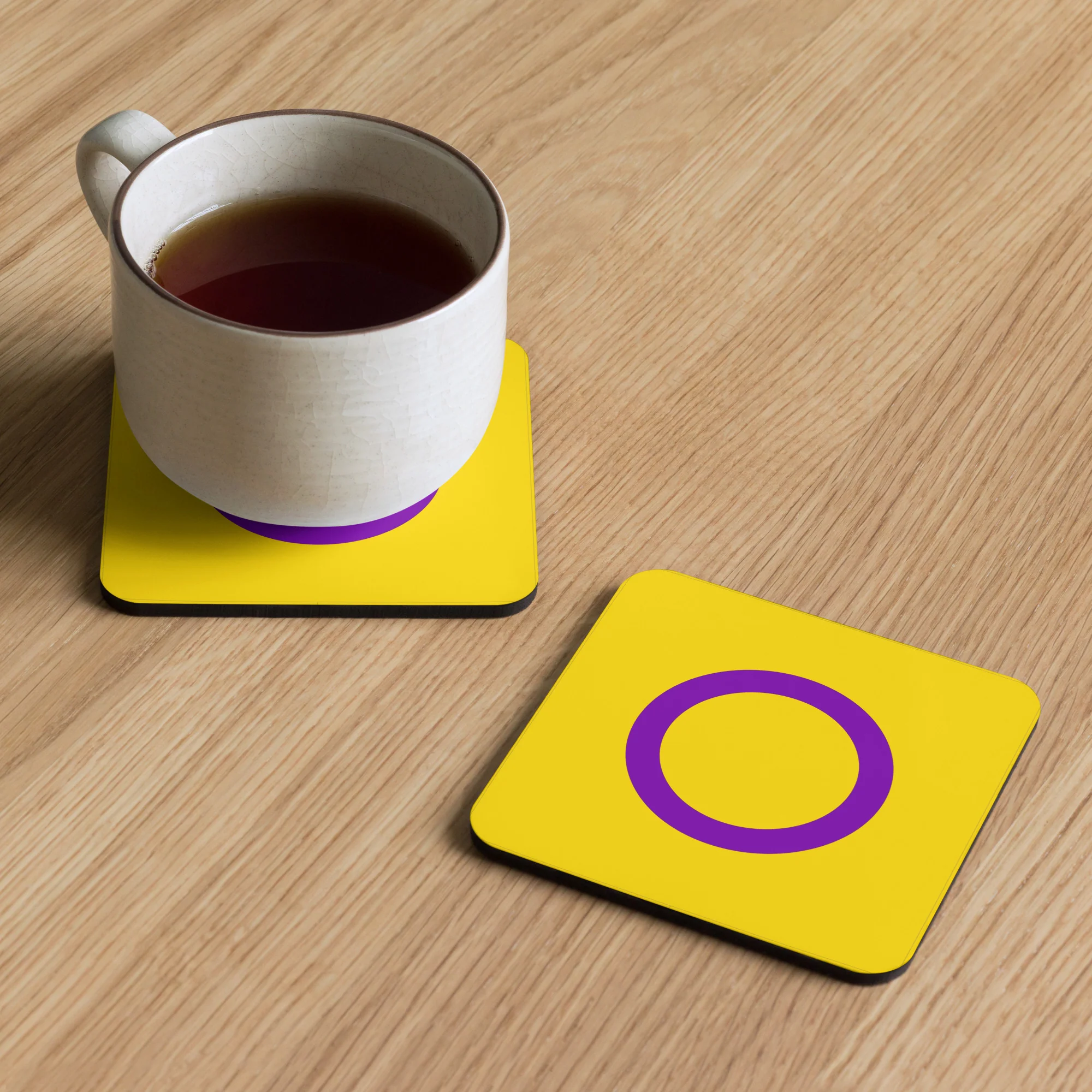 Intersex Pride Flag Coaster - Image 4