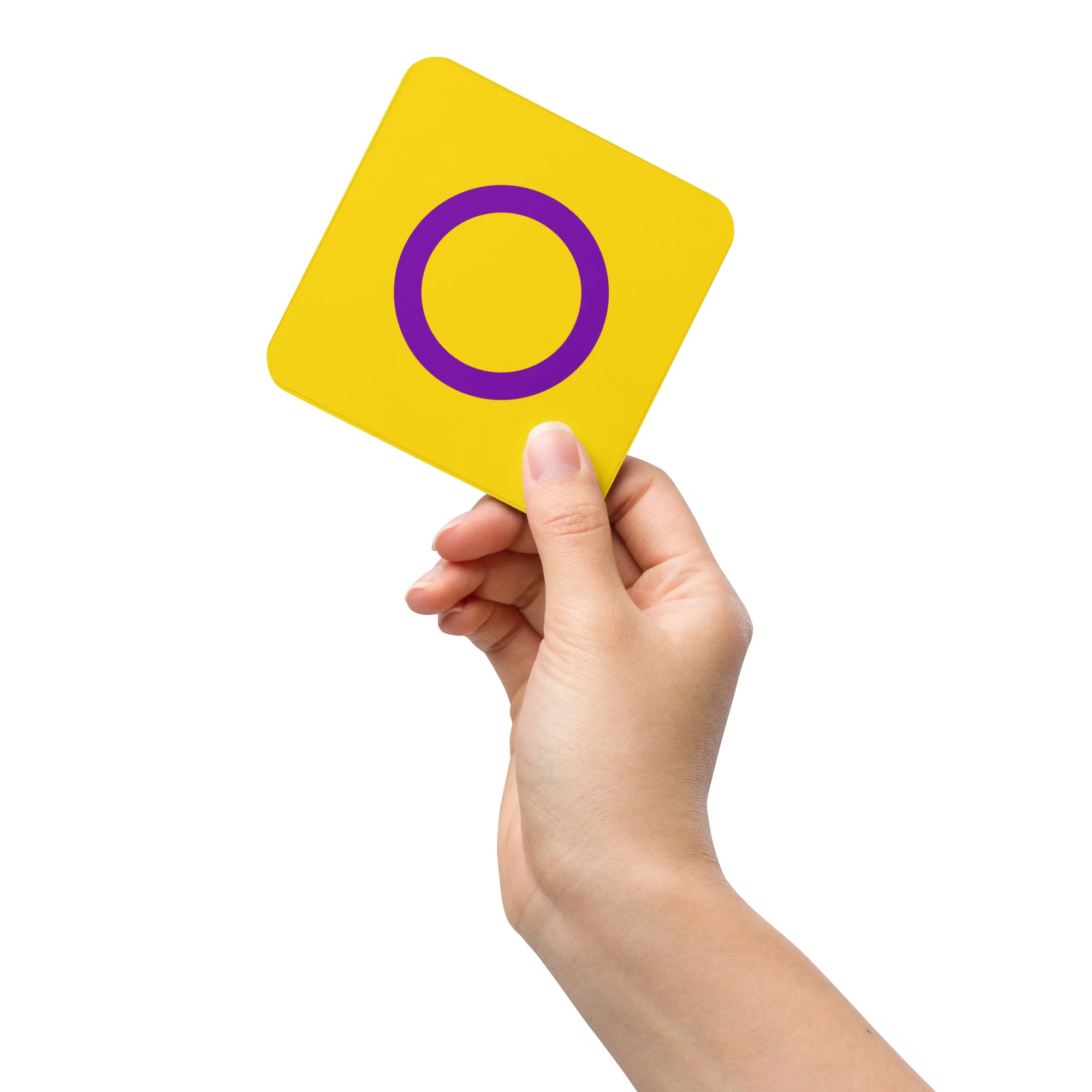 Intersex Pride Flag Coaster - Image 5