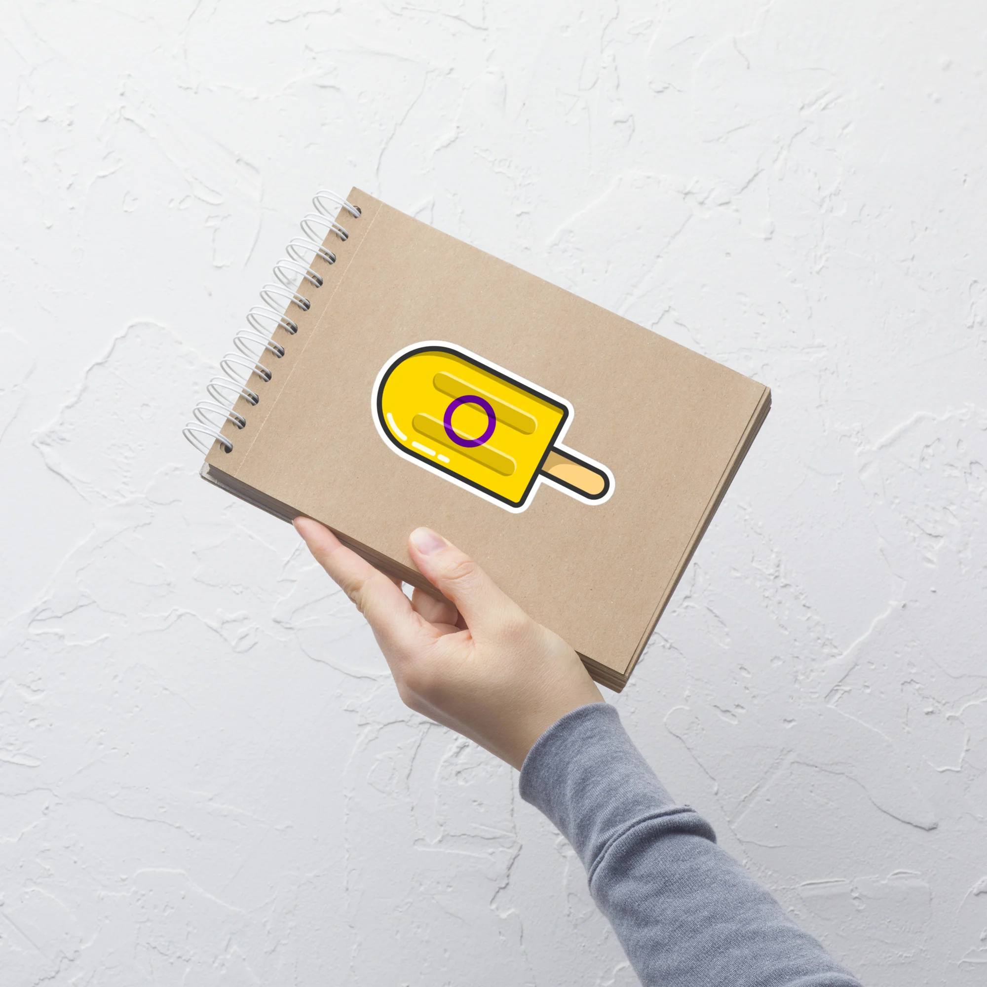 Intersex Pride Flag Ice Pop Sticker - Image 5
