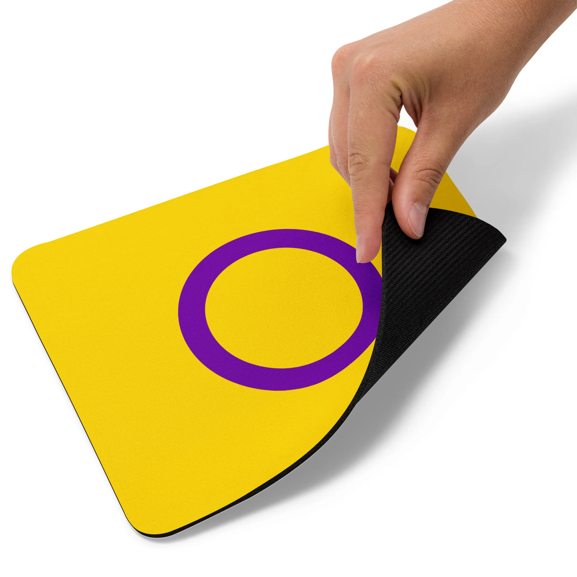 Intersex Pride Flag Mouse Pad/Mouse Mat - Image 3