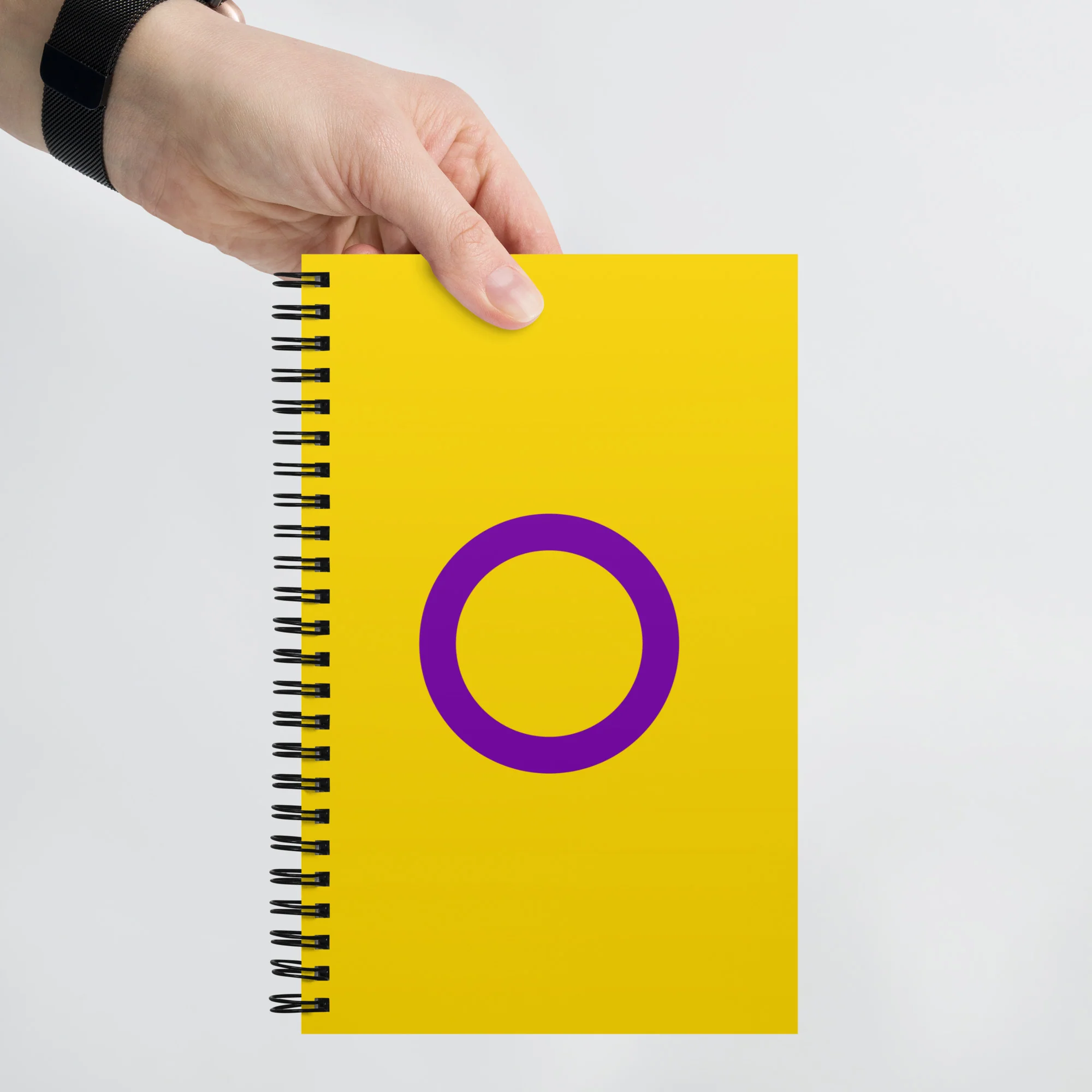 Intersex Pride Flag Spiral Notebook - Image 4