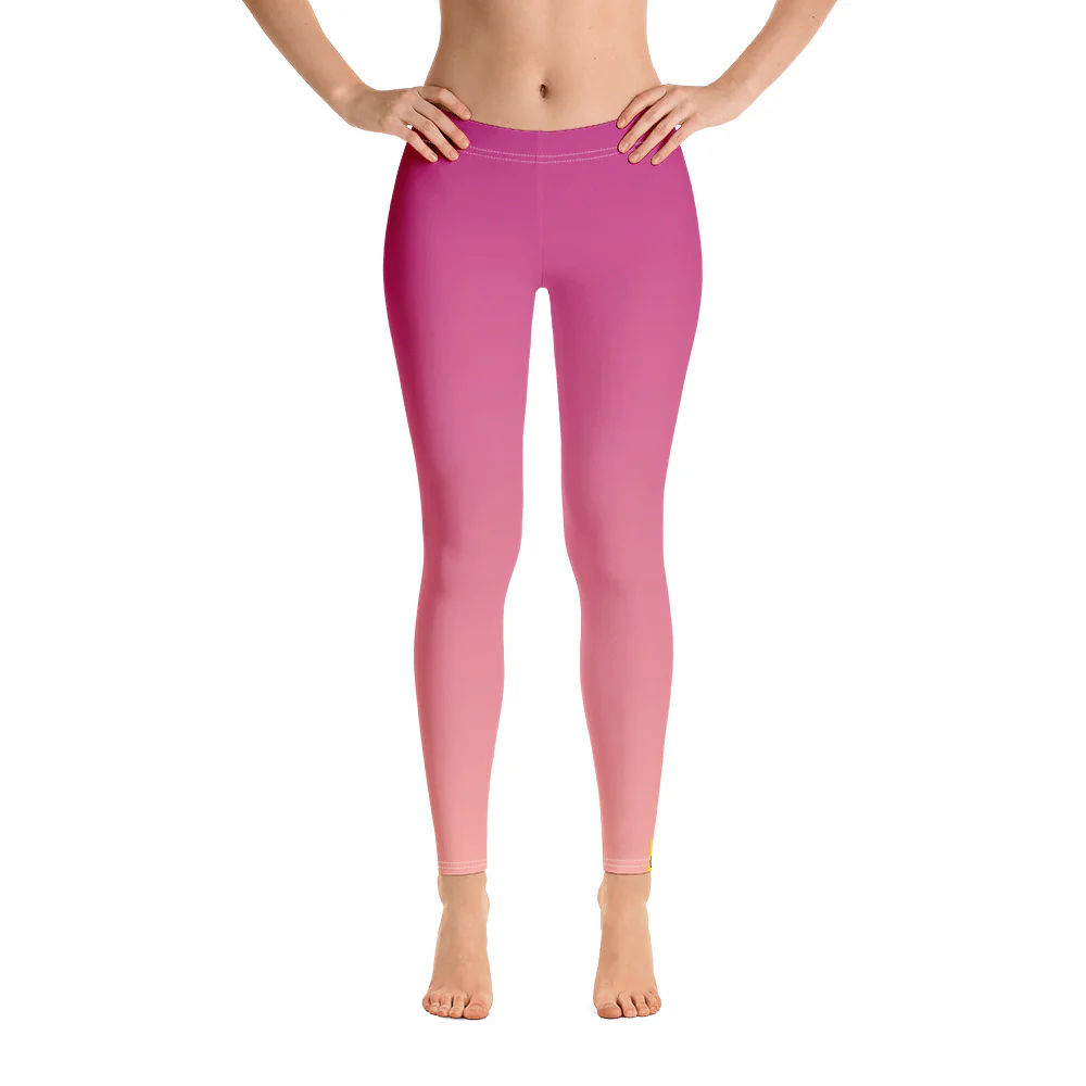 Intersex Pride Flash Fade to Peach Leggings - Image 5