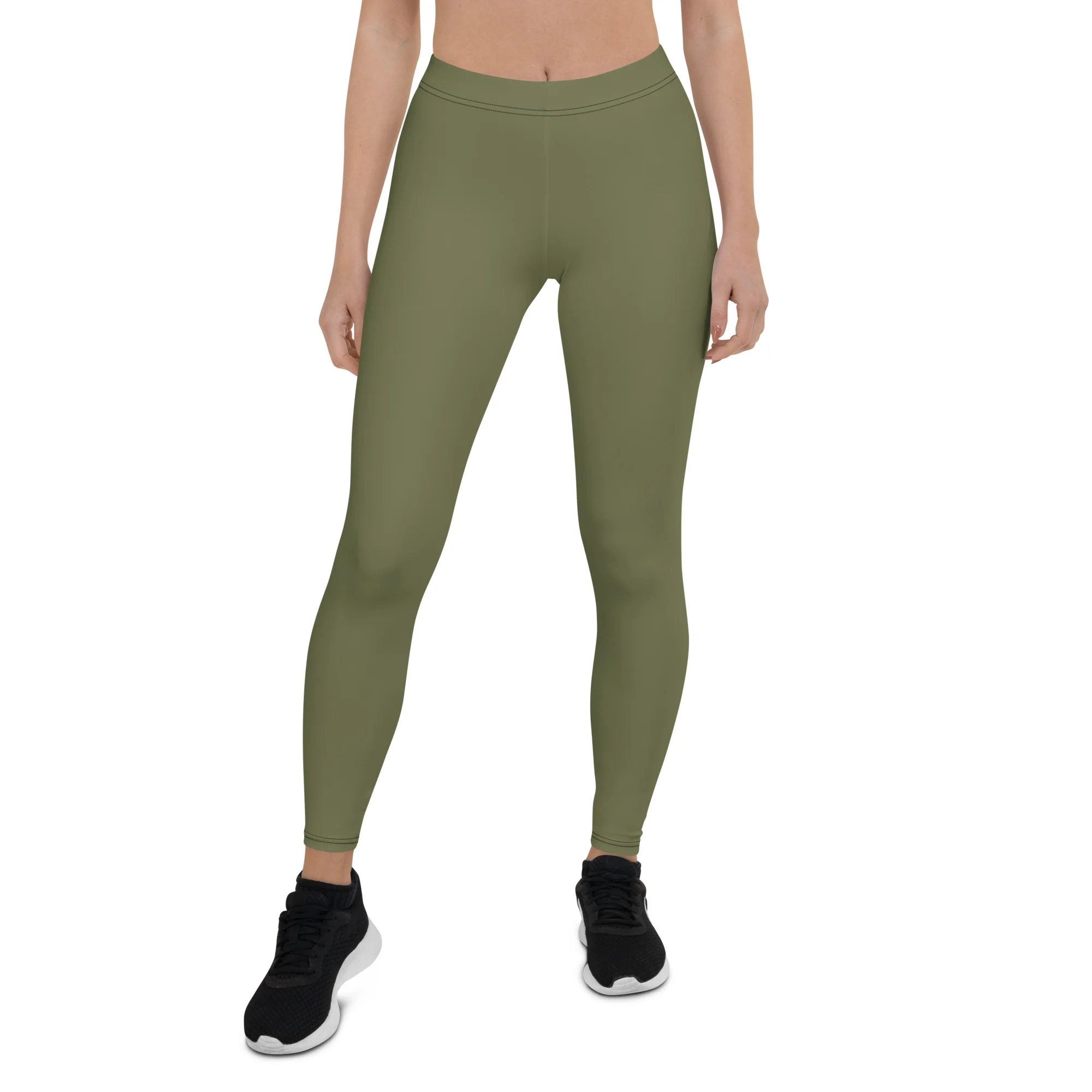 Intersex Pride Flash Olive Leggings - Image 2