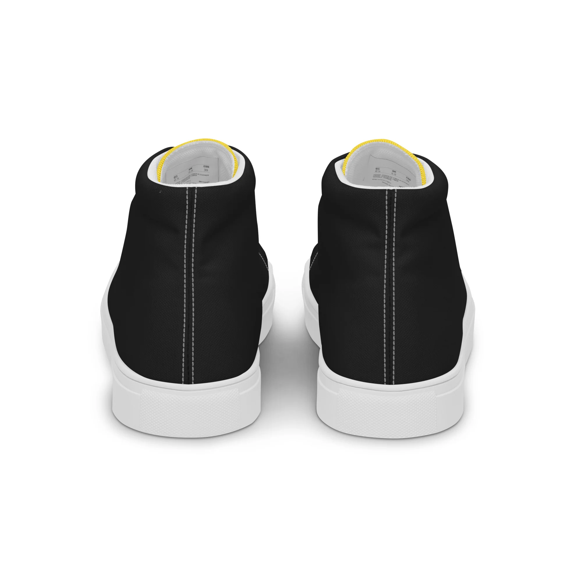 Intersex Pride Black High Top Trainers (female sizes) - Image 7