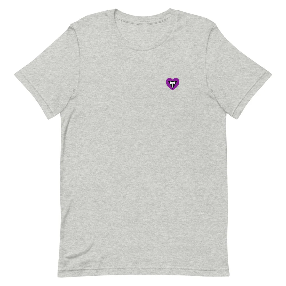 Labrys Lesbian Flag Small Heart T-Shirt - Image 9