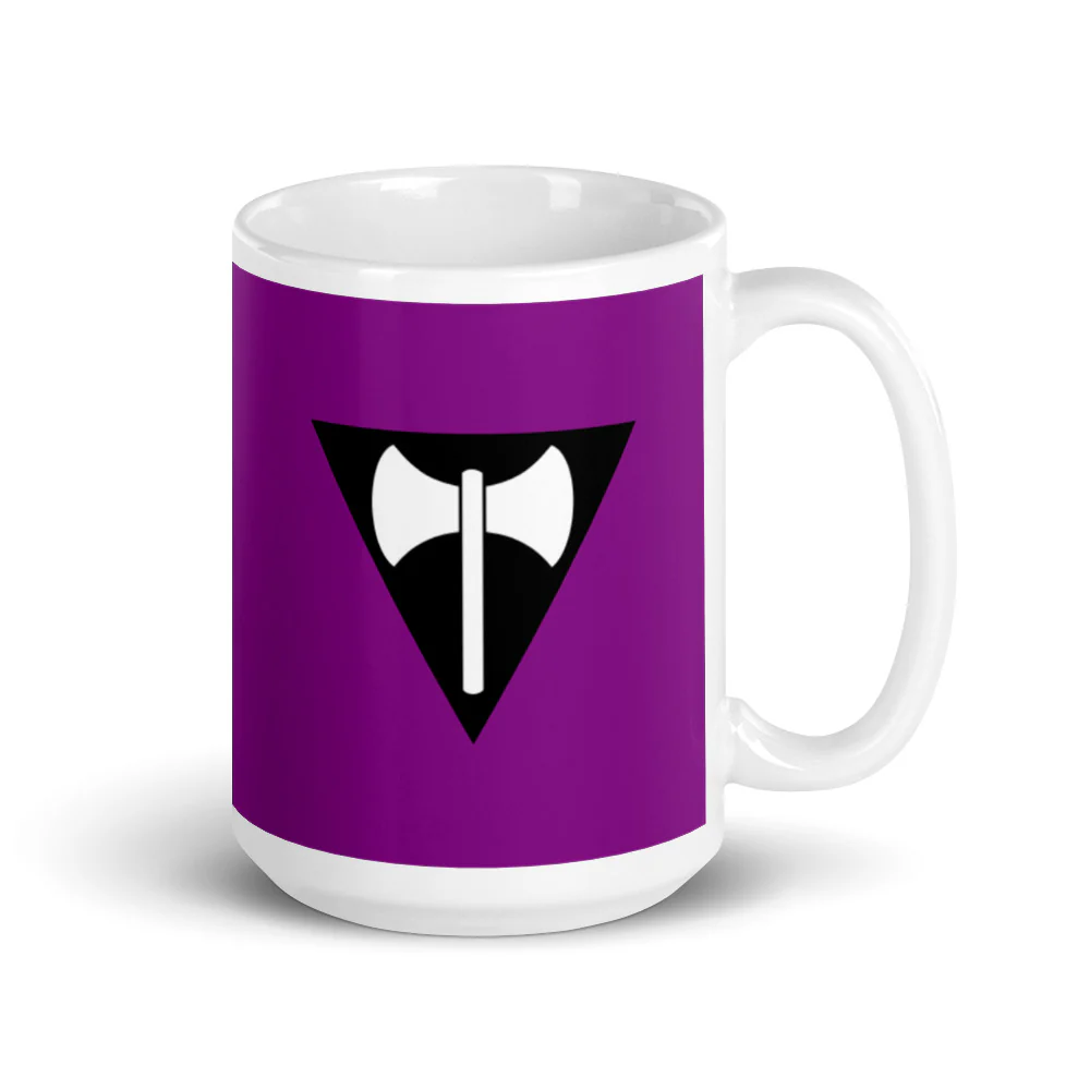 Labrys Lesbian Pride Flag Mug - Image 3