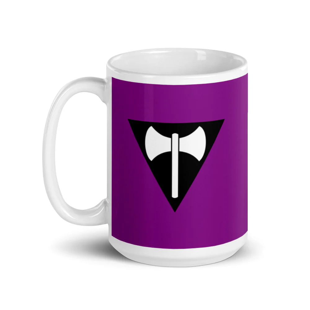 Labrys Lesbian Pride Flag Mug - Image 4