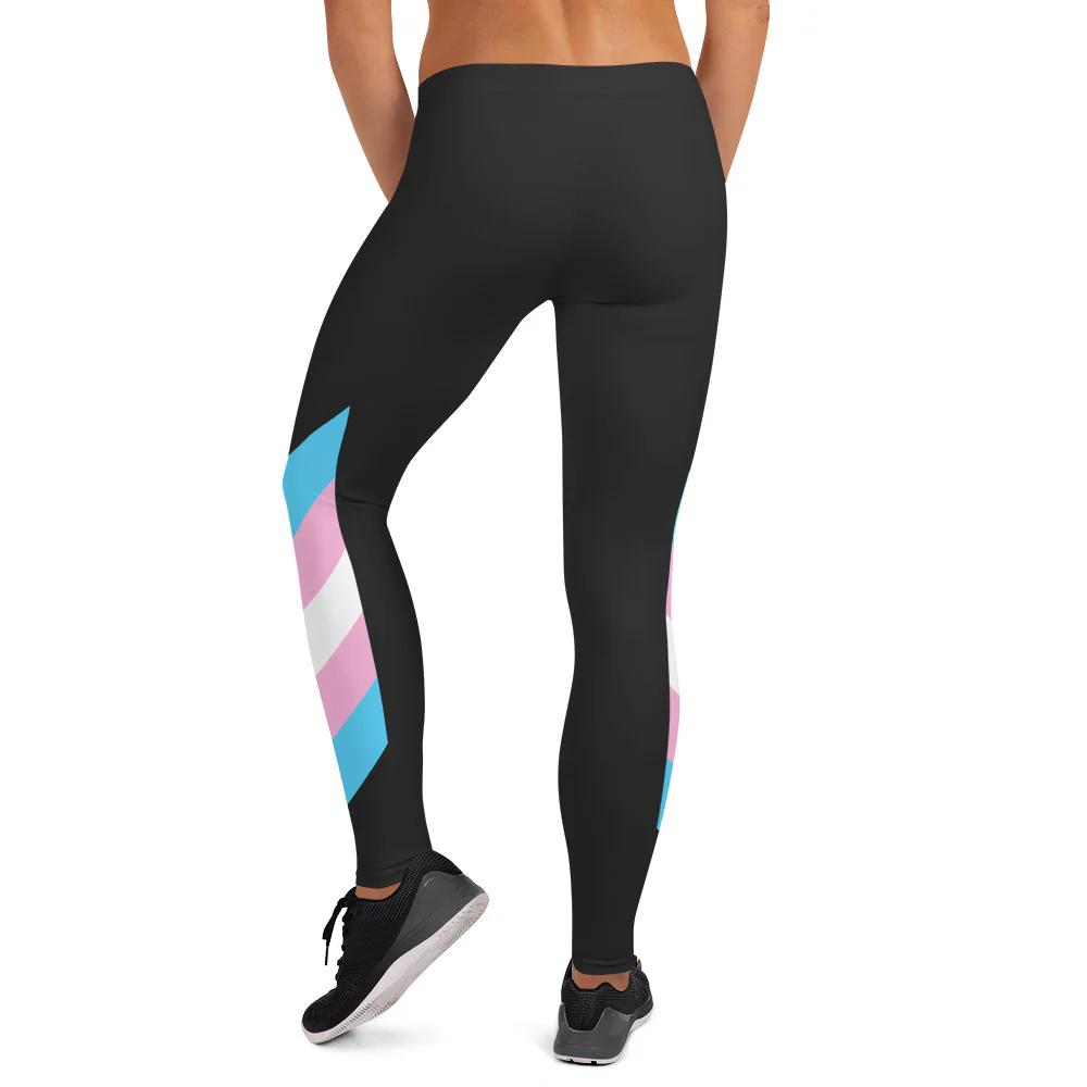 Trans Pride Flag Leggings - Image 7