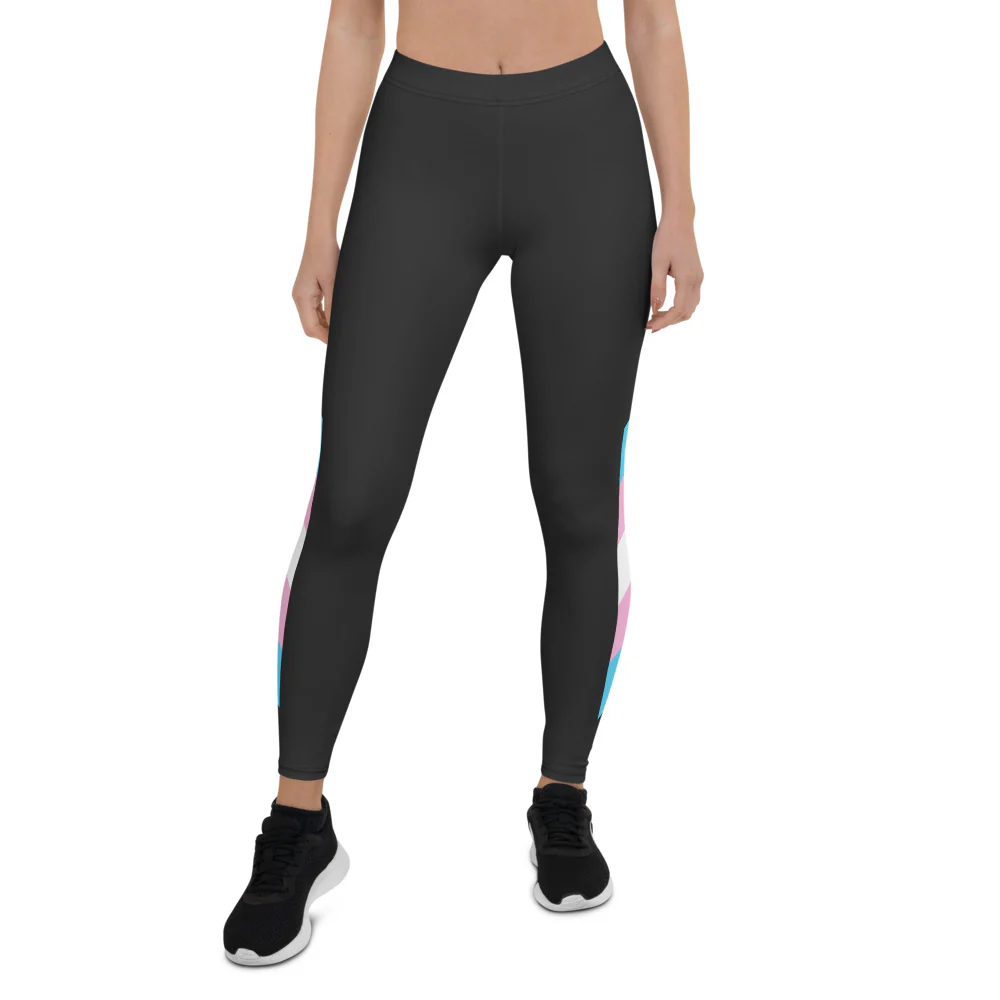 Trans Pride Flag Leggings - Image 8