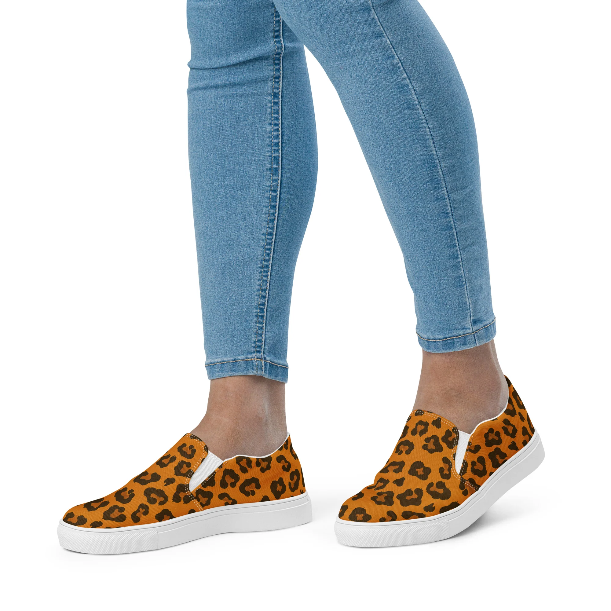 Leopard Print Rainbow Slip-on Shoes (female sizes) - Image 5