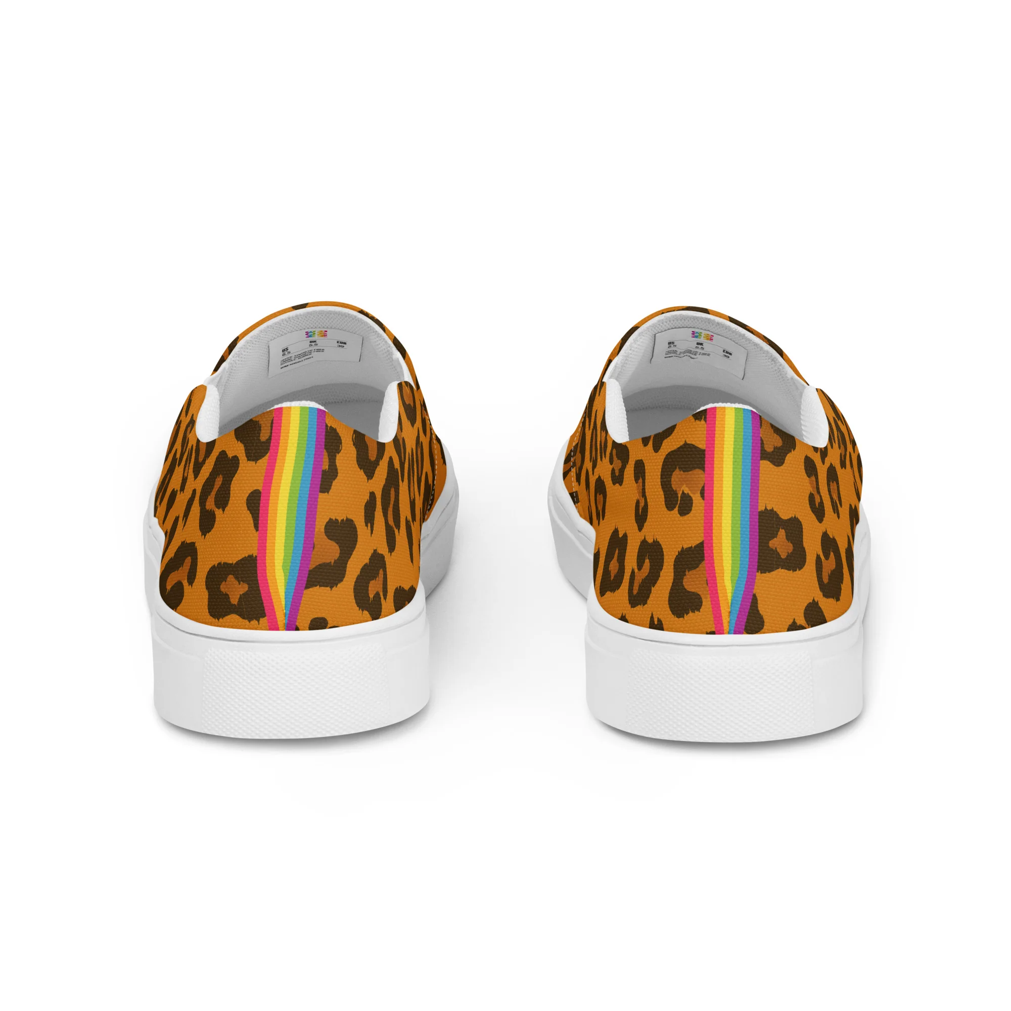Leopard Print Rainbow Slip-on Shoes (female sizes) - Image 8