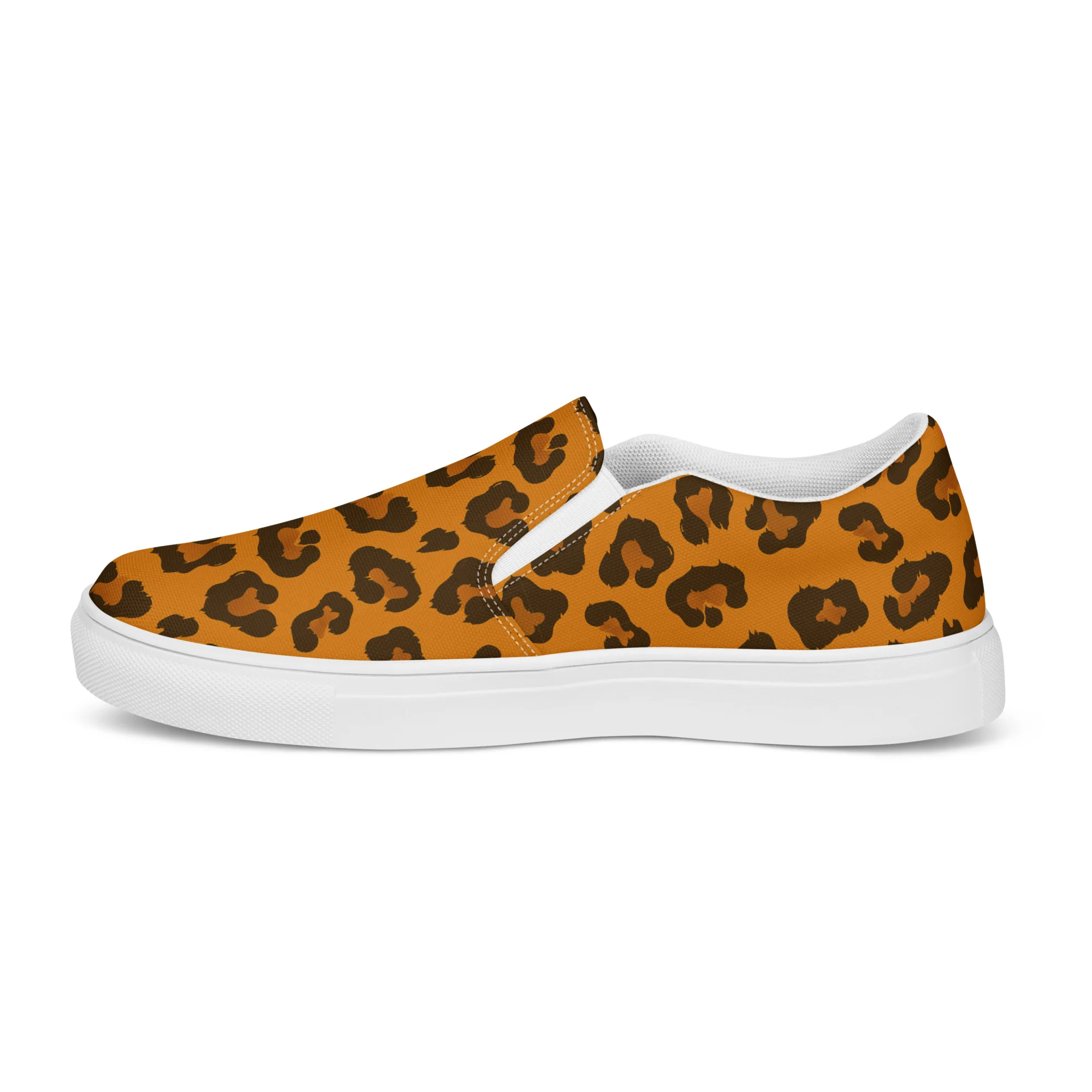 Leopard Print Rainbow Slip-on Shoes (male sizes) - Image 3