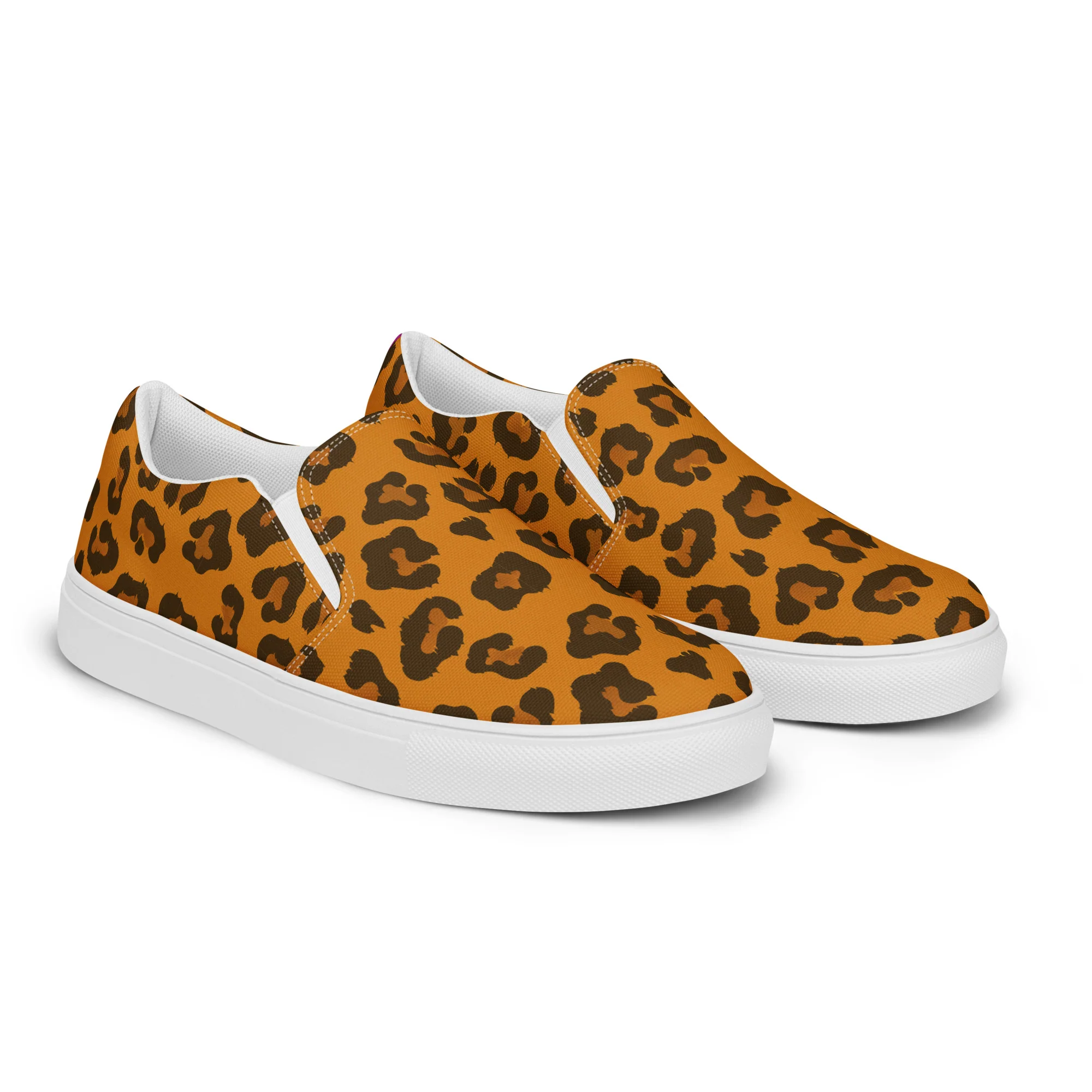 Leopard Print Rainbow Slip-on Shoes (male sizes) - Image 9