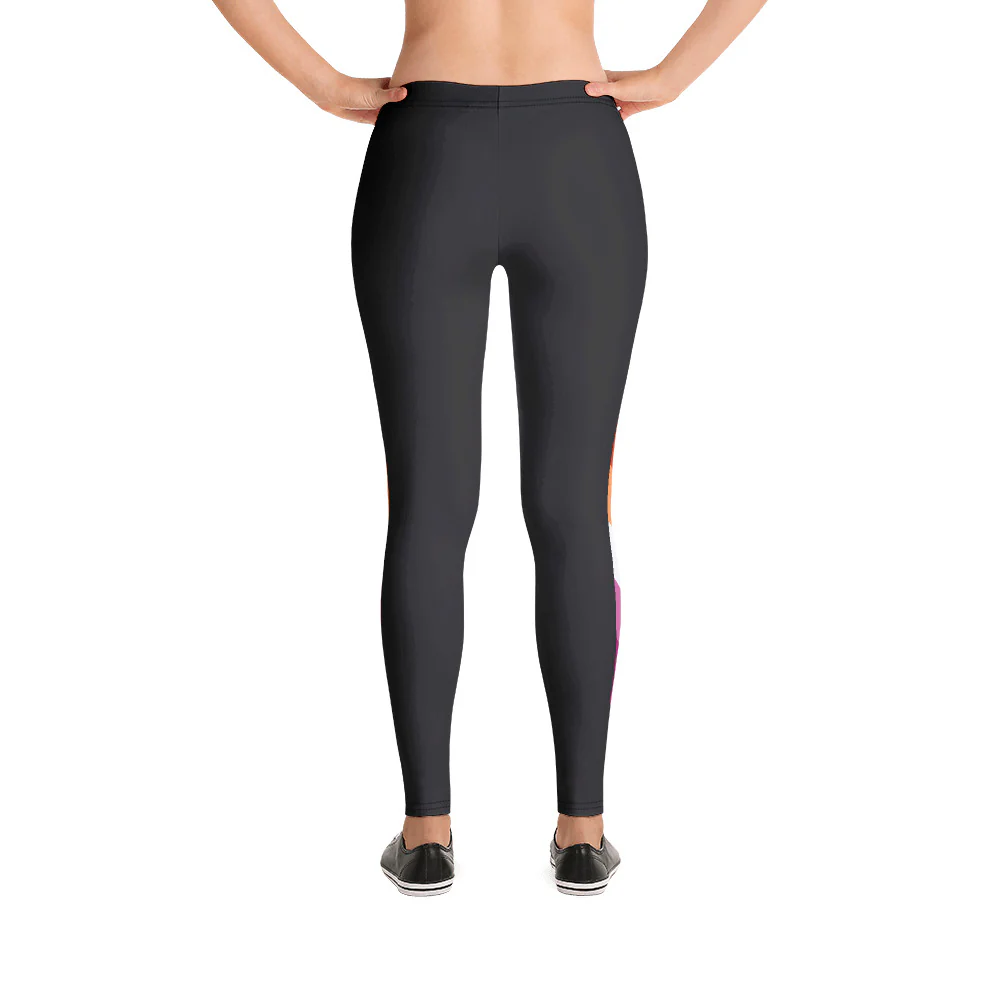 Lesbian 5 Stripe Pride Flag Leggings - Image 8