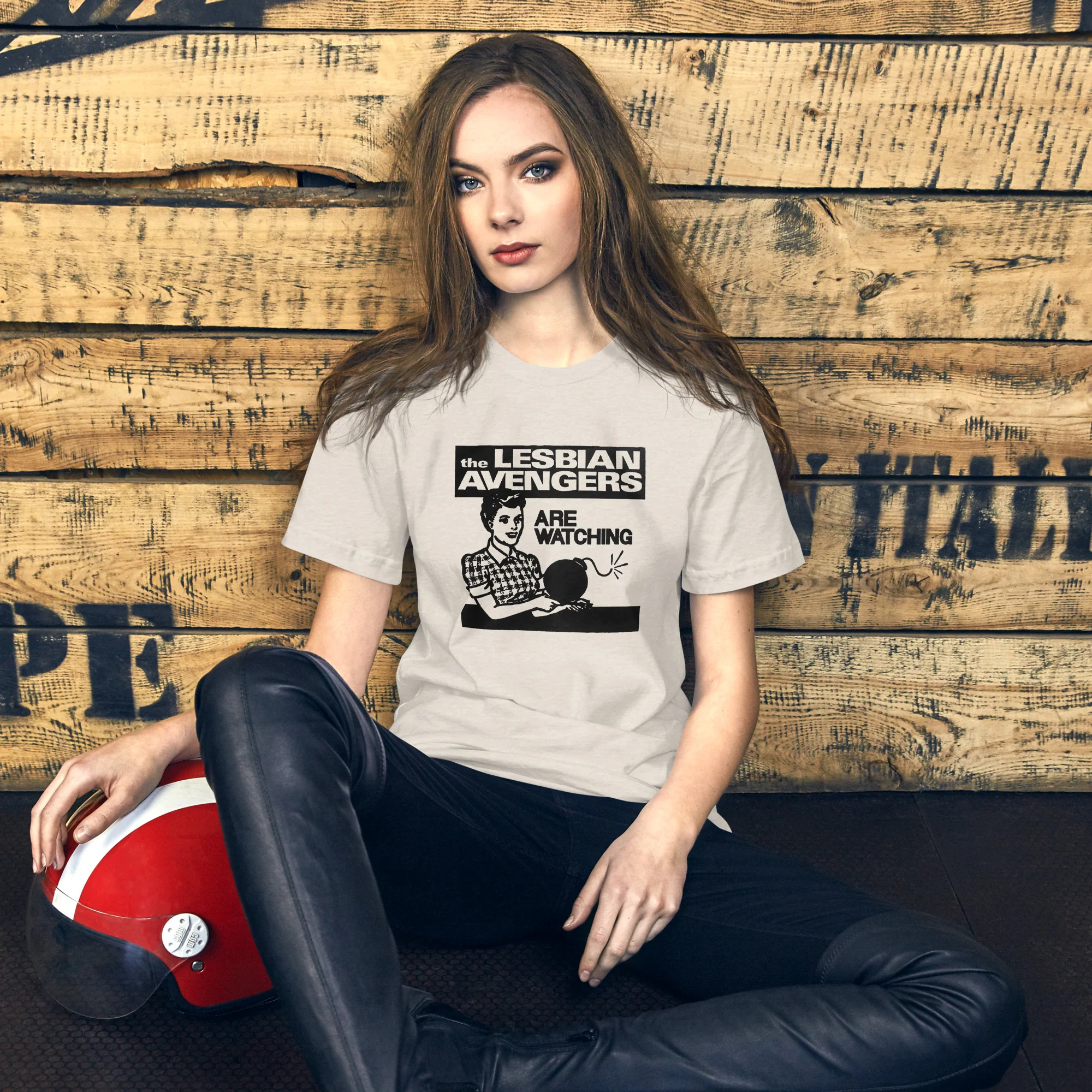 Lesbian Avengers Are Watching T-Shirt - Image 3