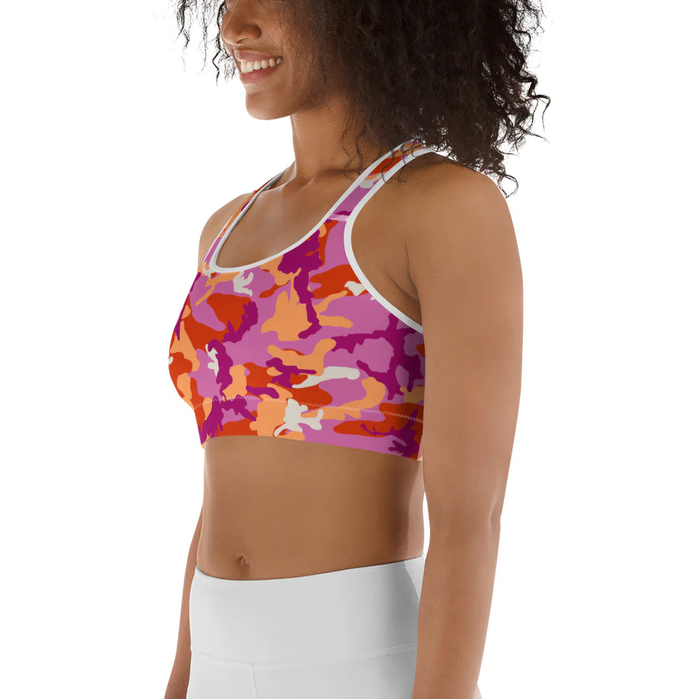 Lesbian Camo Sports Bra - Image 5