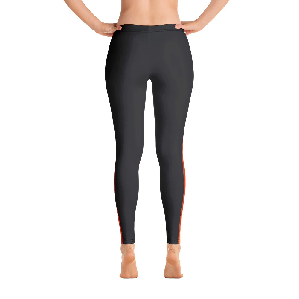 Lesbian Flag Side Stripe Leggings - Image 3
