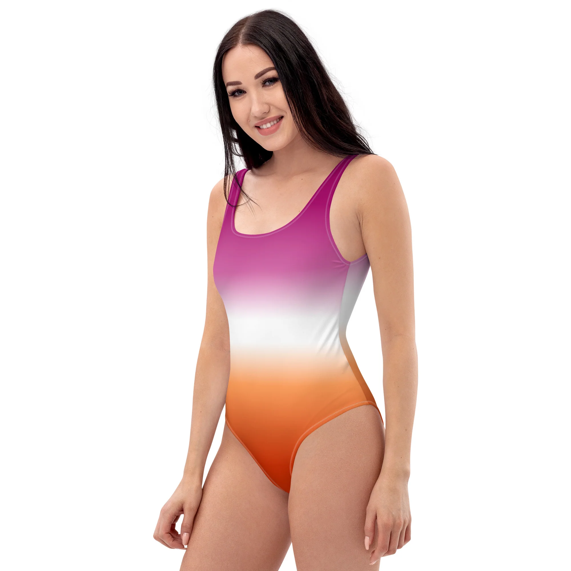 Lesbian Graduated Colours One-Piece Swimsuit - Image 2