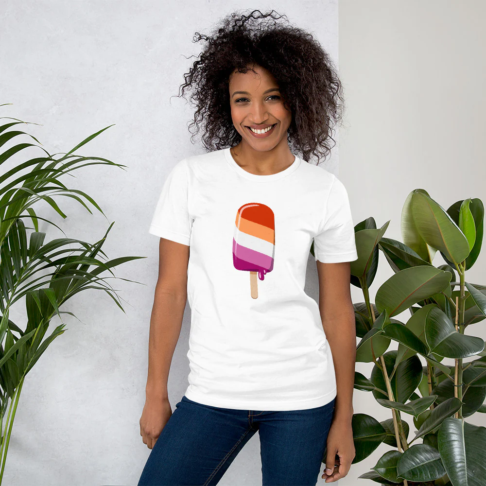 Lesbian Pride Ice Lolly T-shirt - Image 3