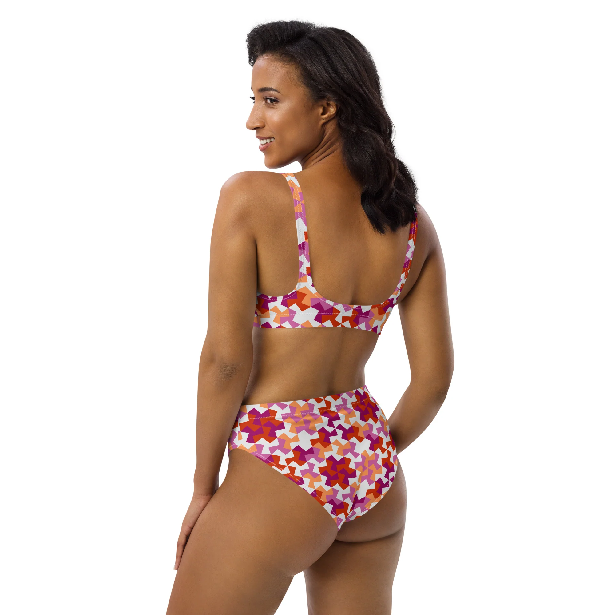 Lesbian Pattern X High-Waisted Bikini - Image 5