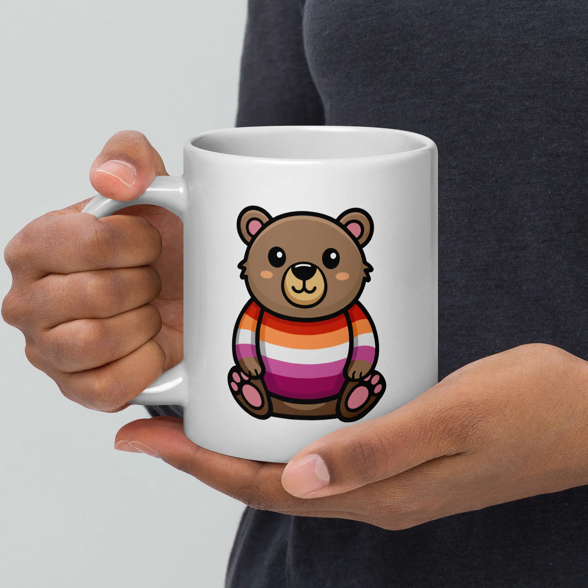 Lesbian Pride Bear Mug - Image 5