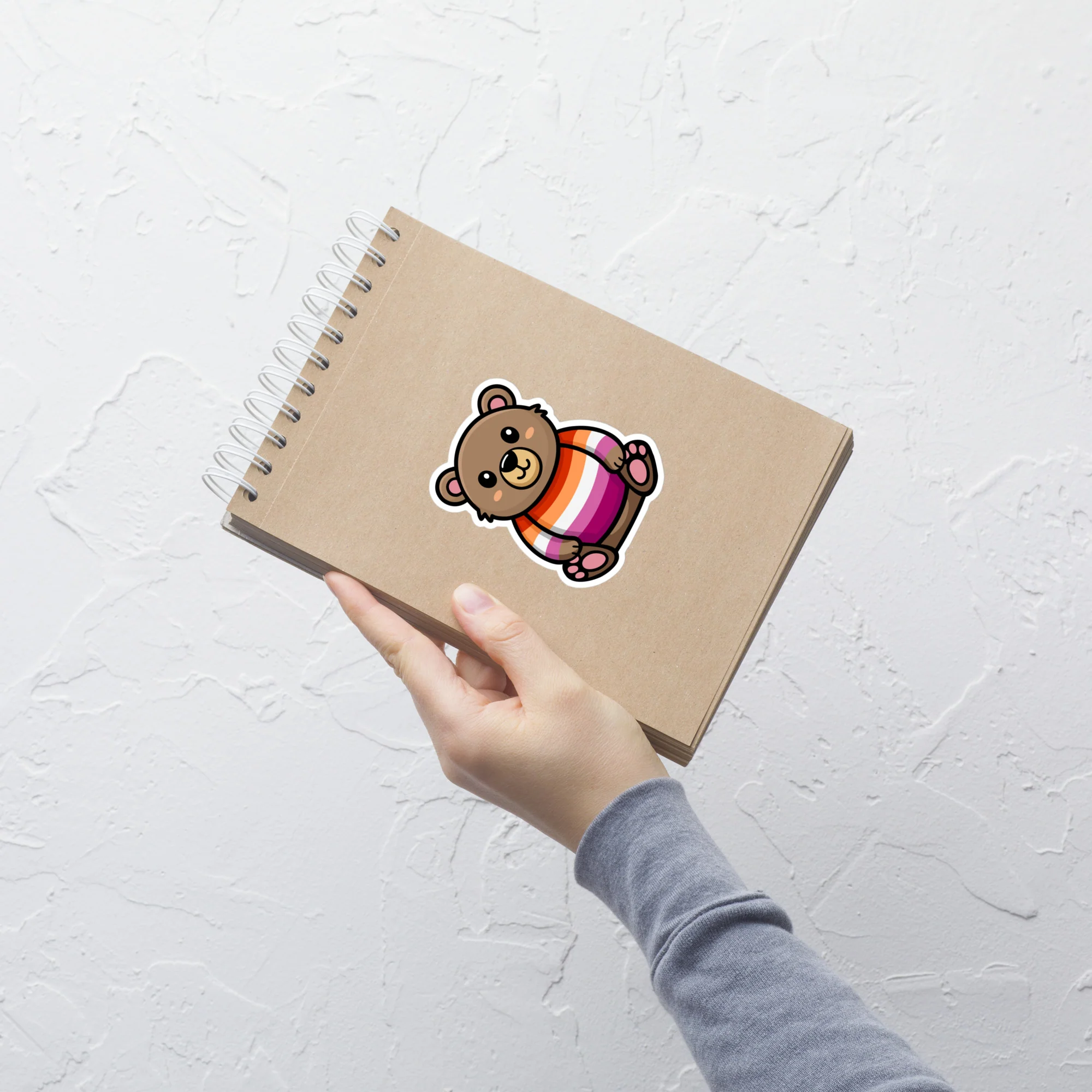 Lesbian Pride Bear Sticker - Image 4