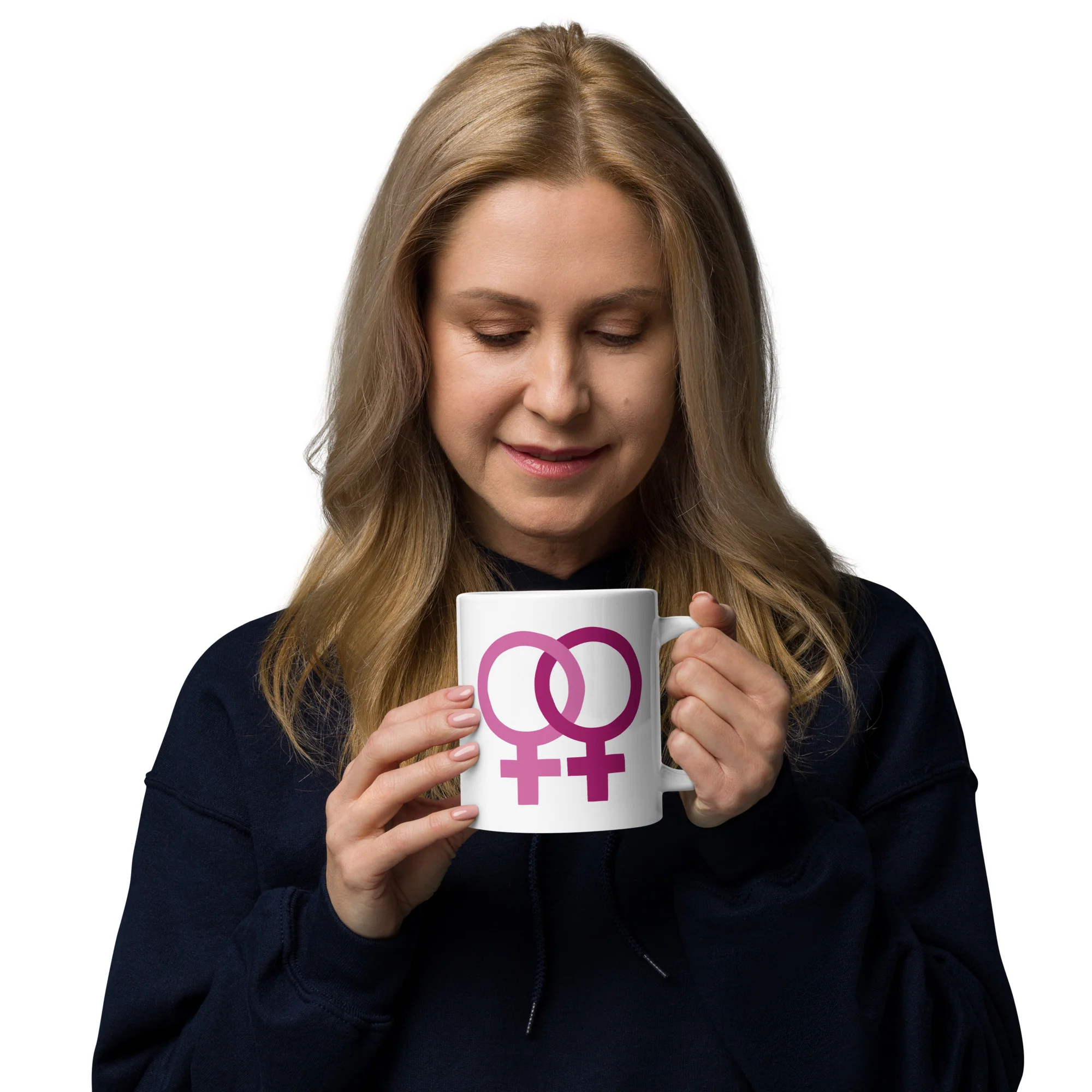 Lesbian Pride Colours Double Venus Mug - Image 5