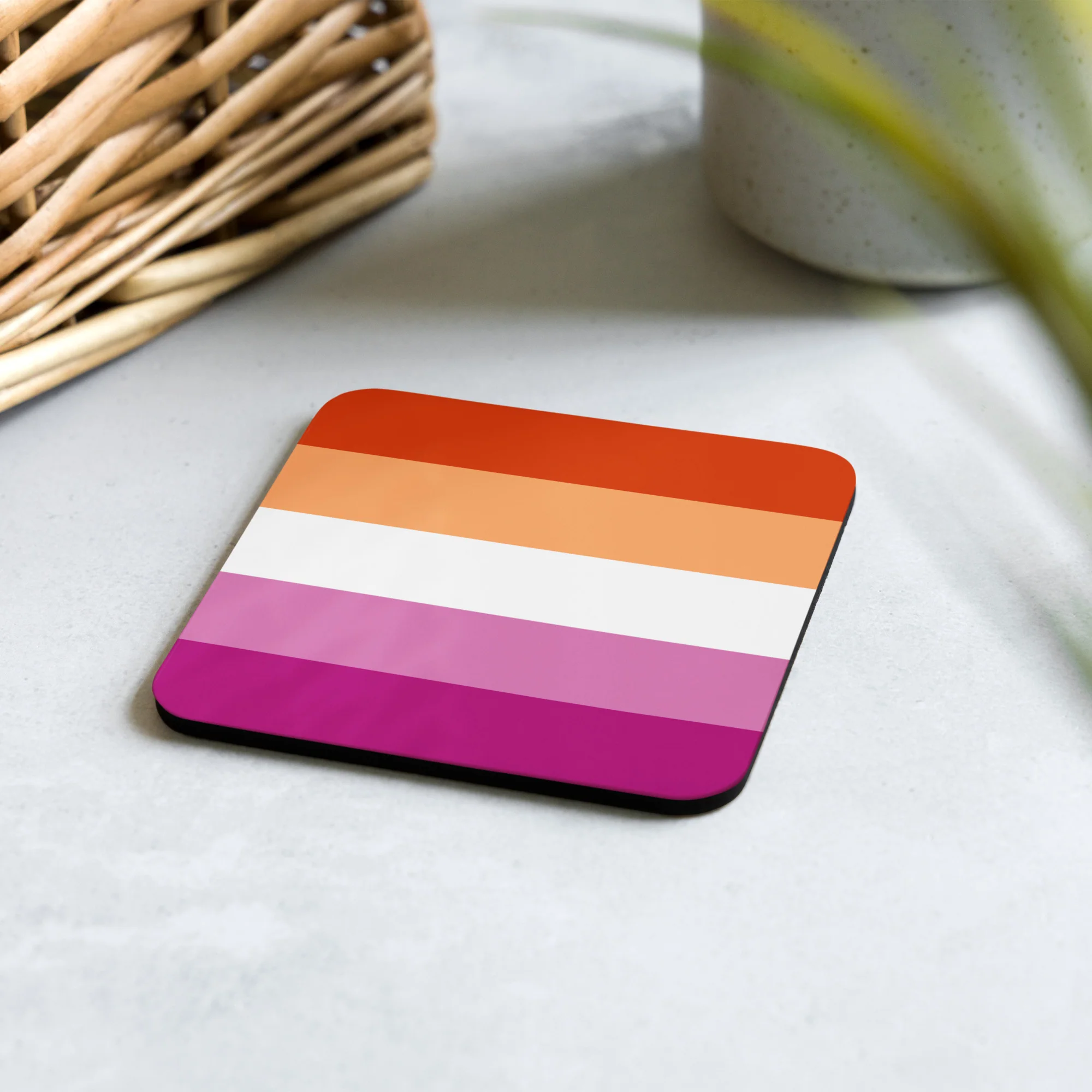 Lesbian Pride Flag Coaster - Image 2