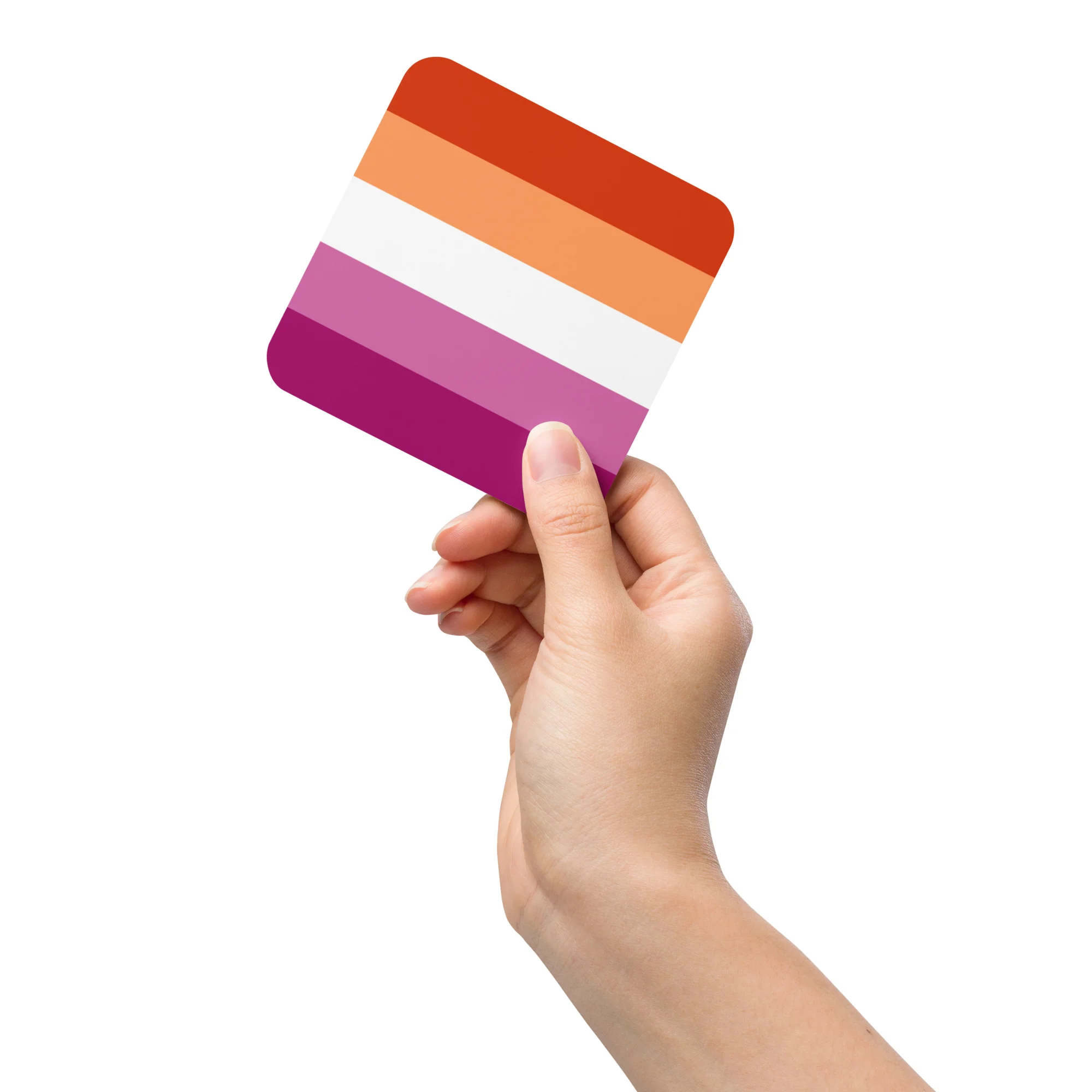 Lesbian Pride Flag Coaster - Image 4