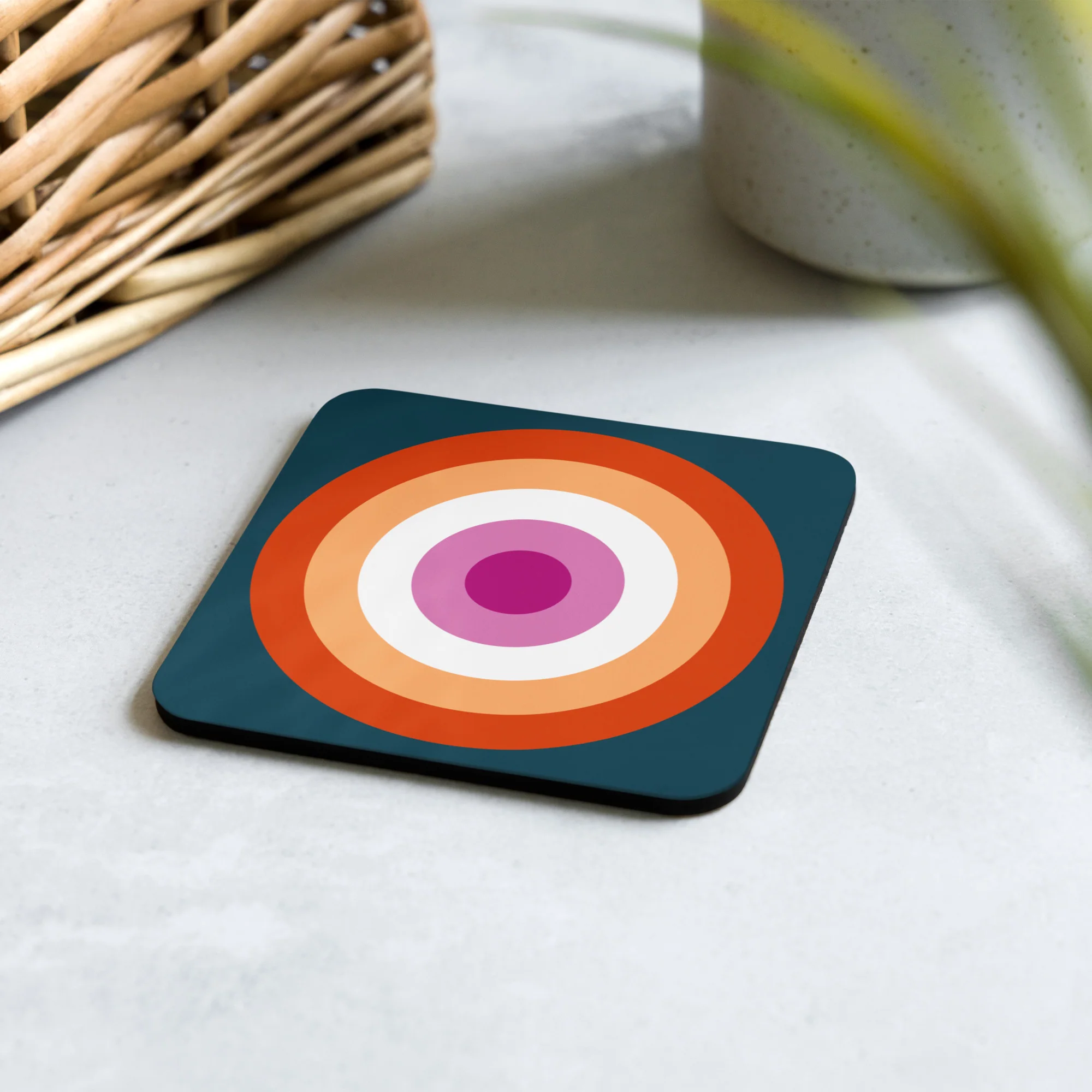 Lesbian Pride Flag Roundel Coaster - Image 3