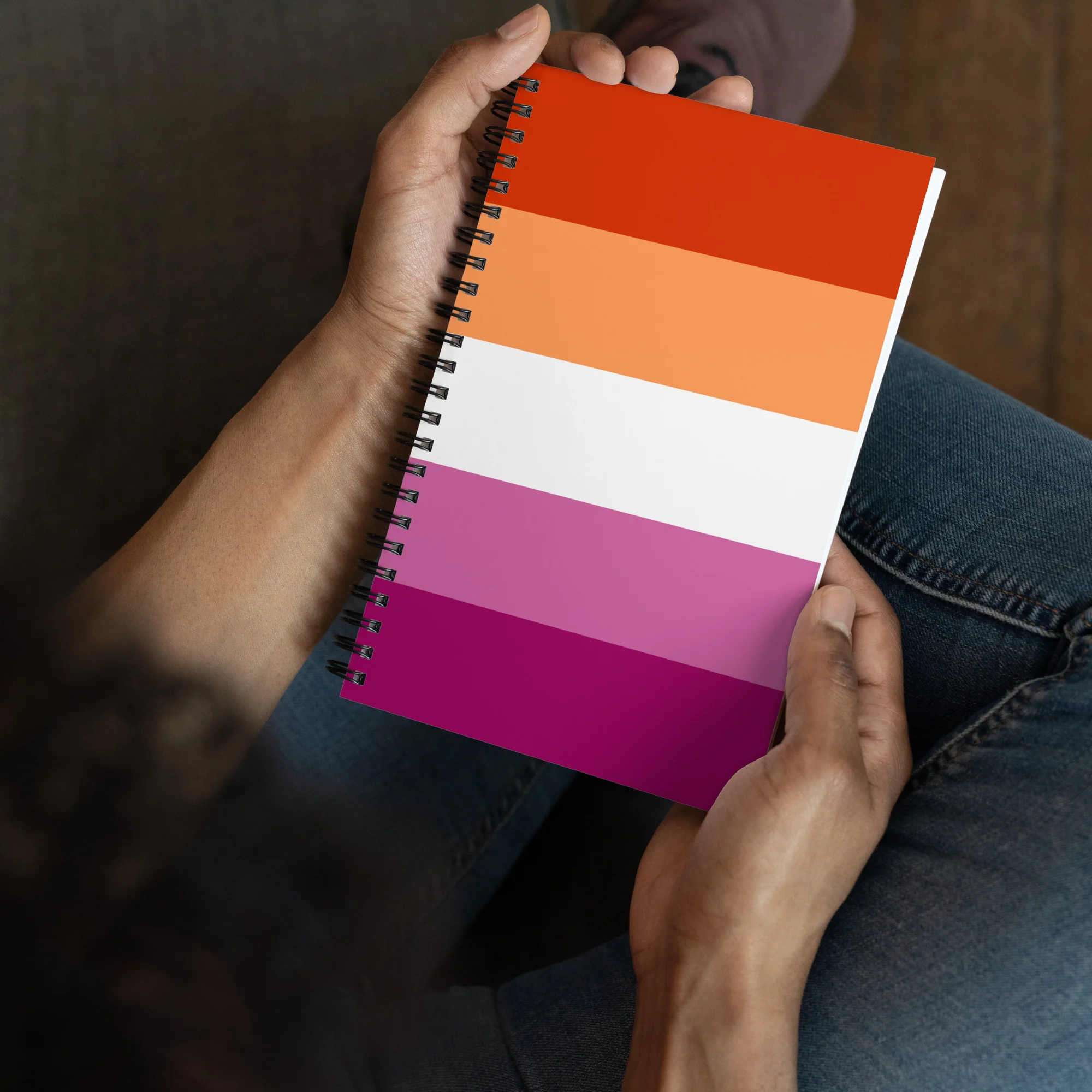 Lesbian Pride Flag Spiral Notebook - Image 6