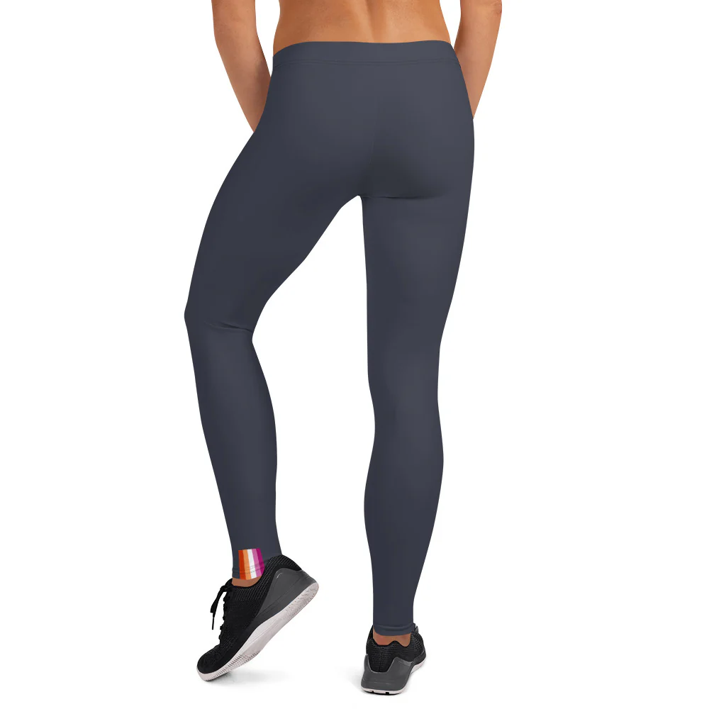 Lesbian Pride Flash Blue Leggings - Image 3