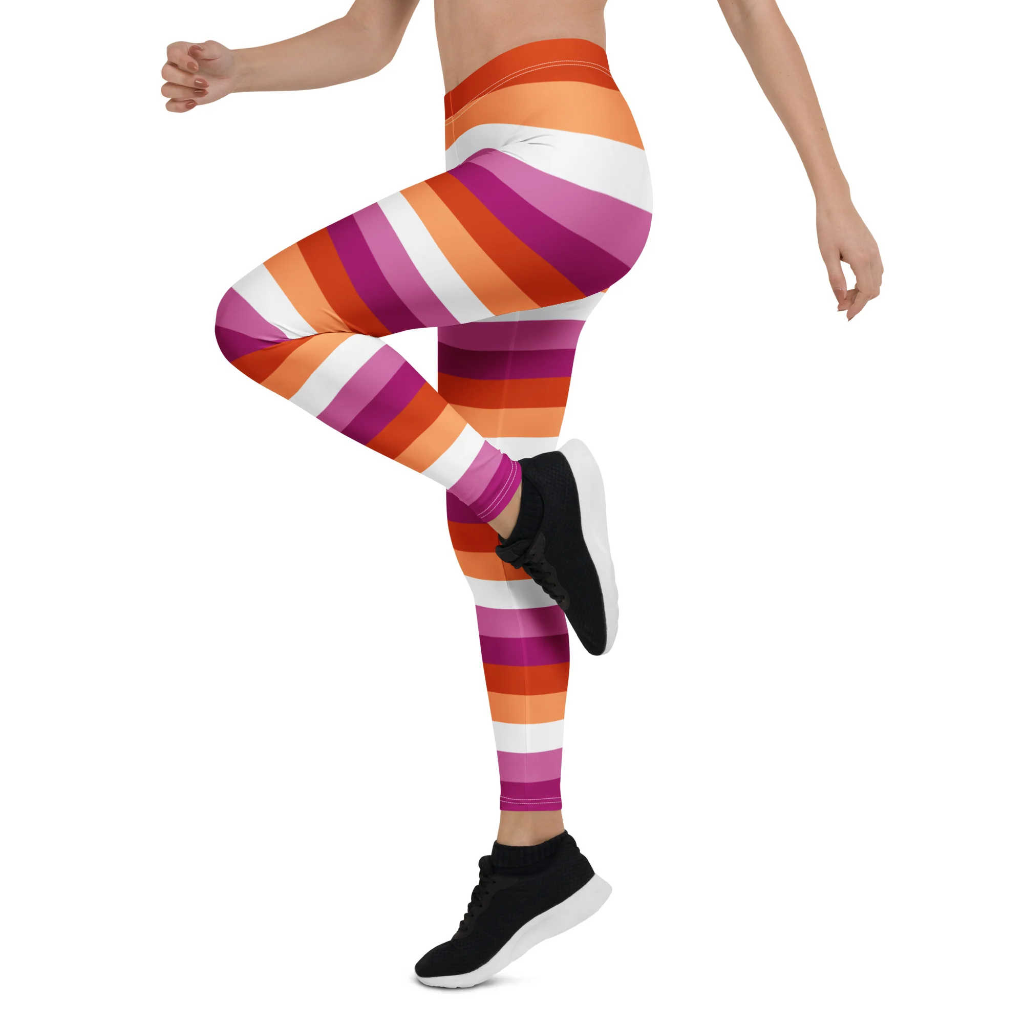 Lesbian Pride Hooped Leggings - Image 6