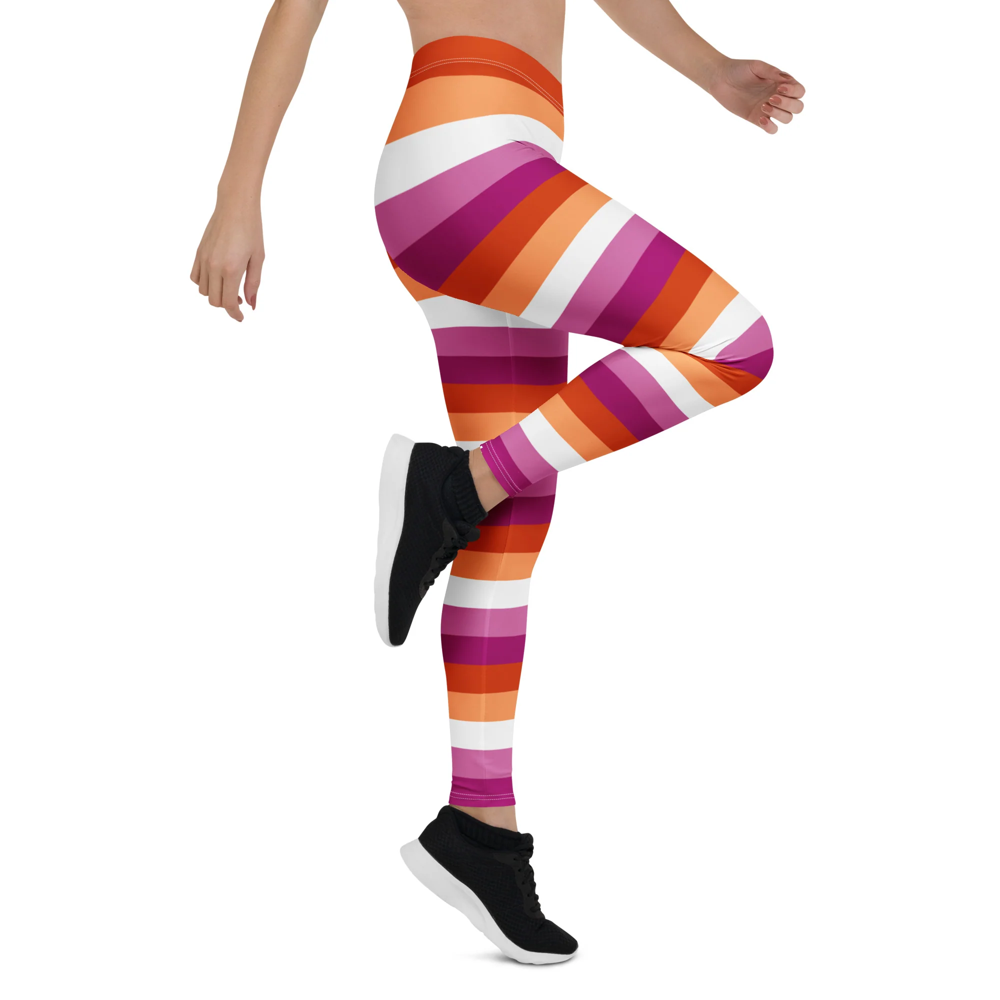 Lesbian Pride Hooped Leggings - Image 8